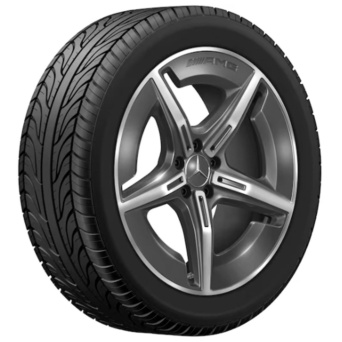 Mercedes-AMG Leichtmetallfelge tantalgrau glanzgedreht Vorderachse A54040111007Y51