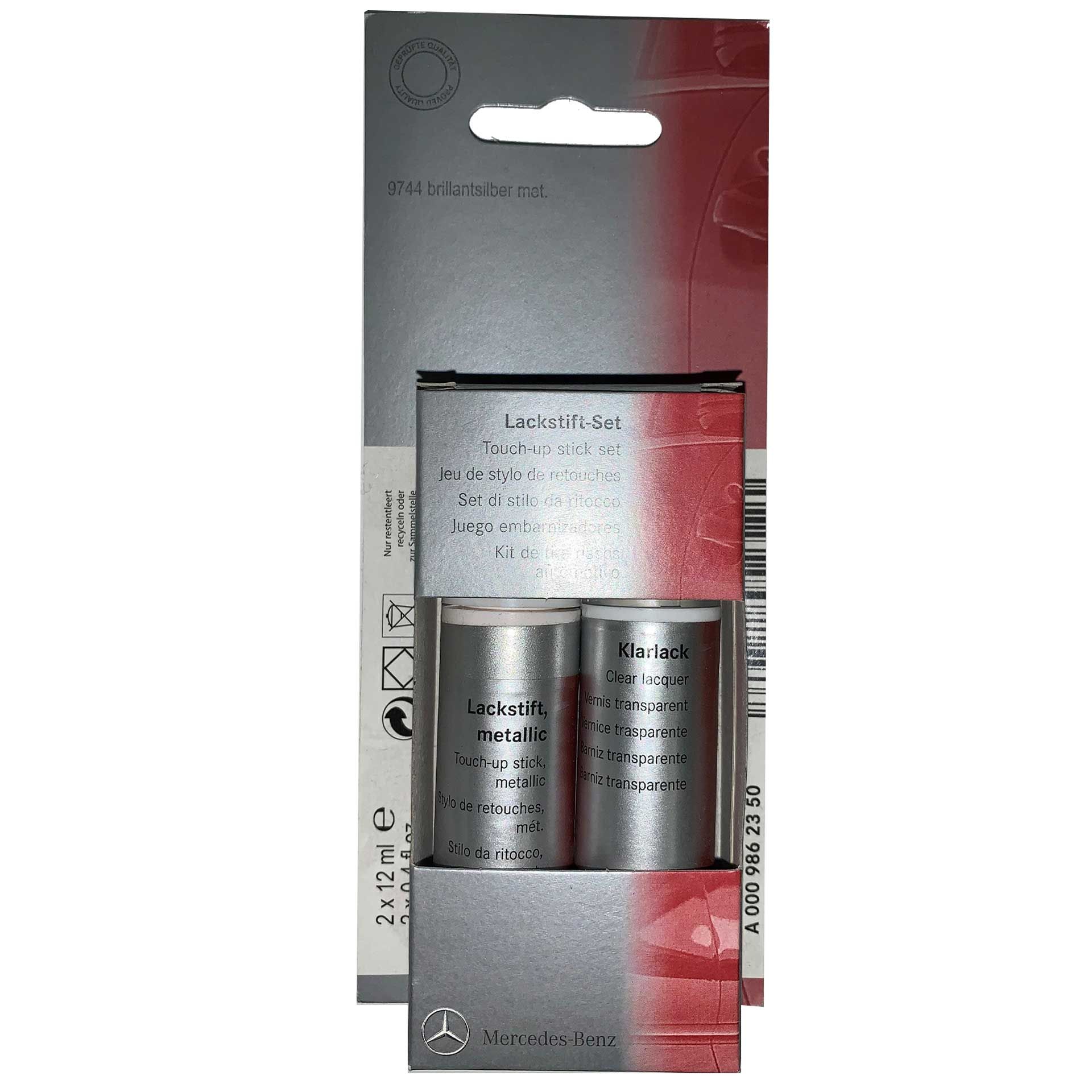 Mercedes benz lackstift set metallic rosier onlineshop