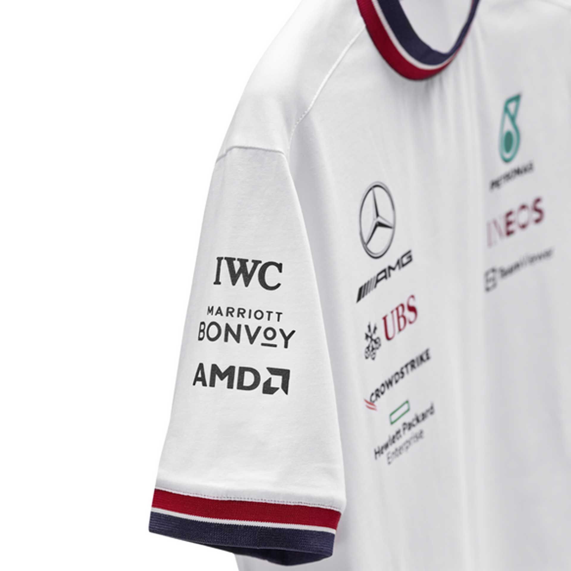 B67997385 mercedes amg t shirt fahrer formel 1 weiss rosier onlineshop2
