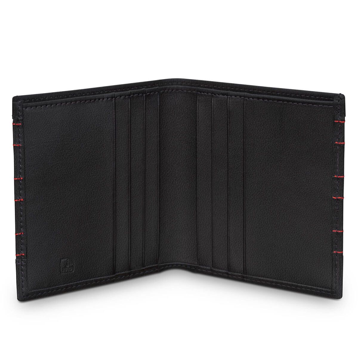Audi Sport Minigeldbörse Leder Herren schwarz rot 3152601000
