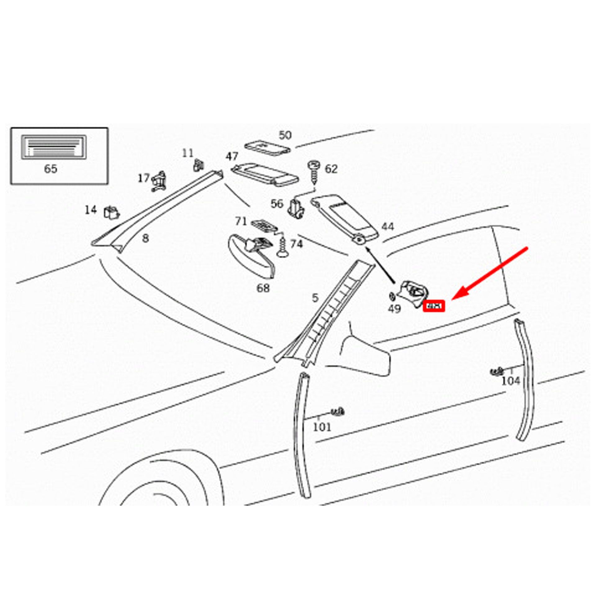 A12981106619045  mercedes benz sonnenblendenhalterung schwarz rosier onlineshop2