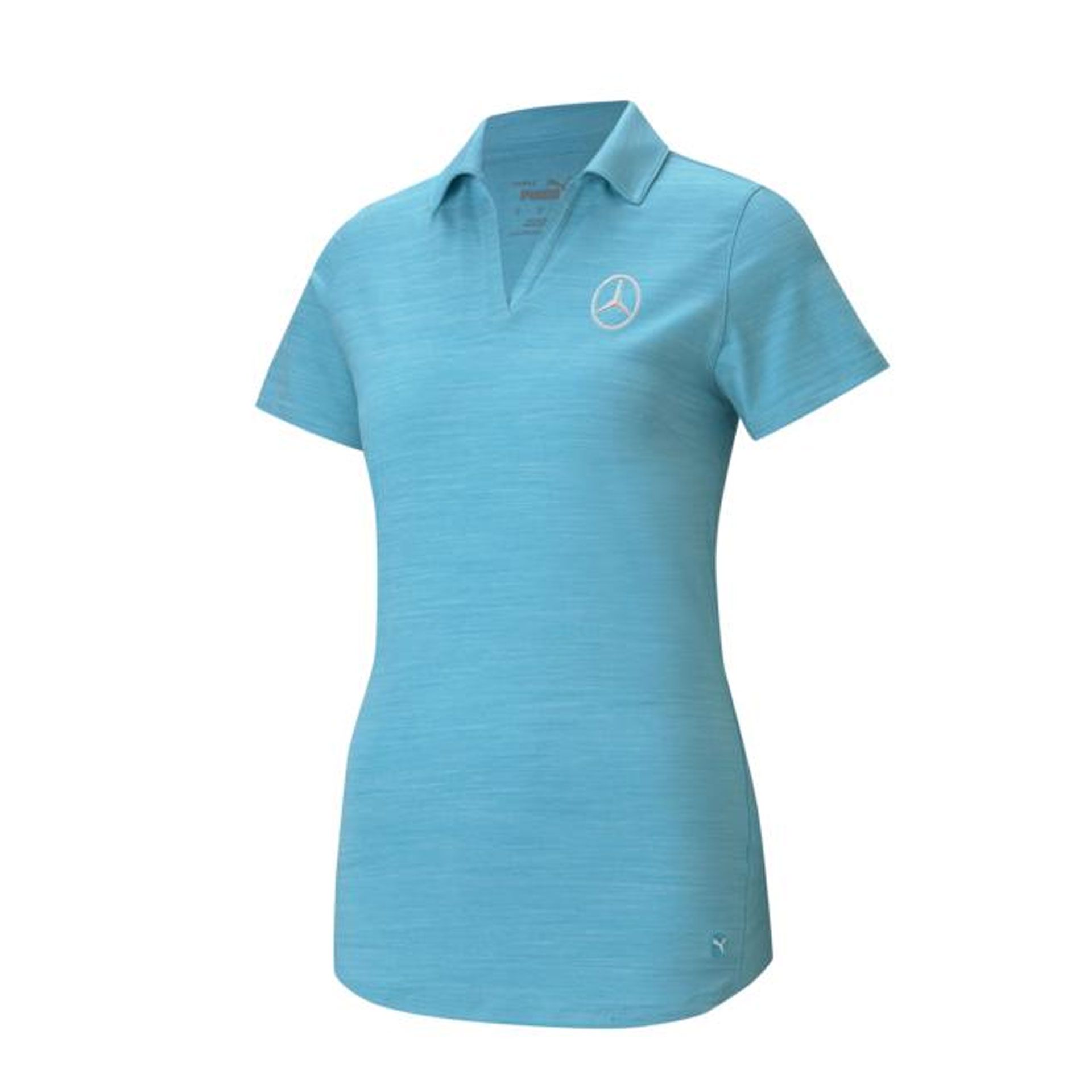 B66450454 mercedes benz golf poloshirt damen tuerkis rosier onlineshop