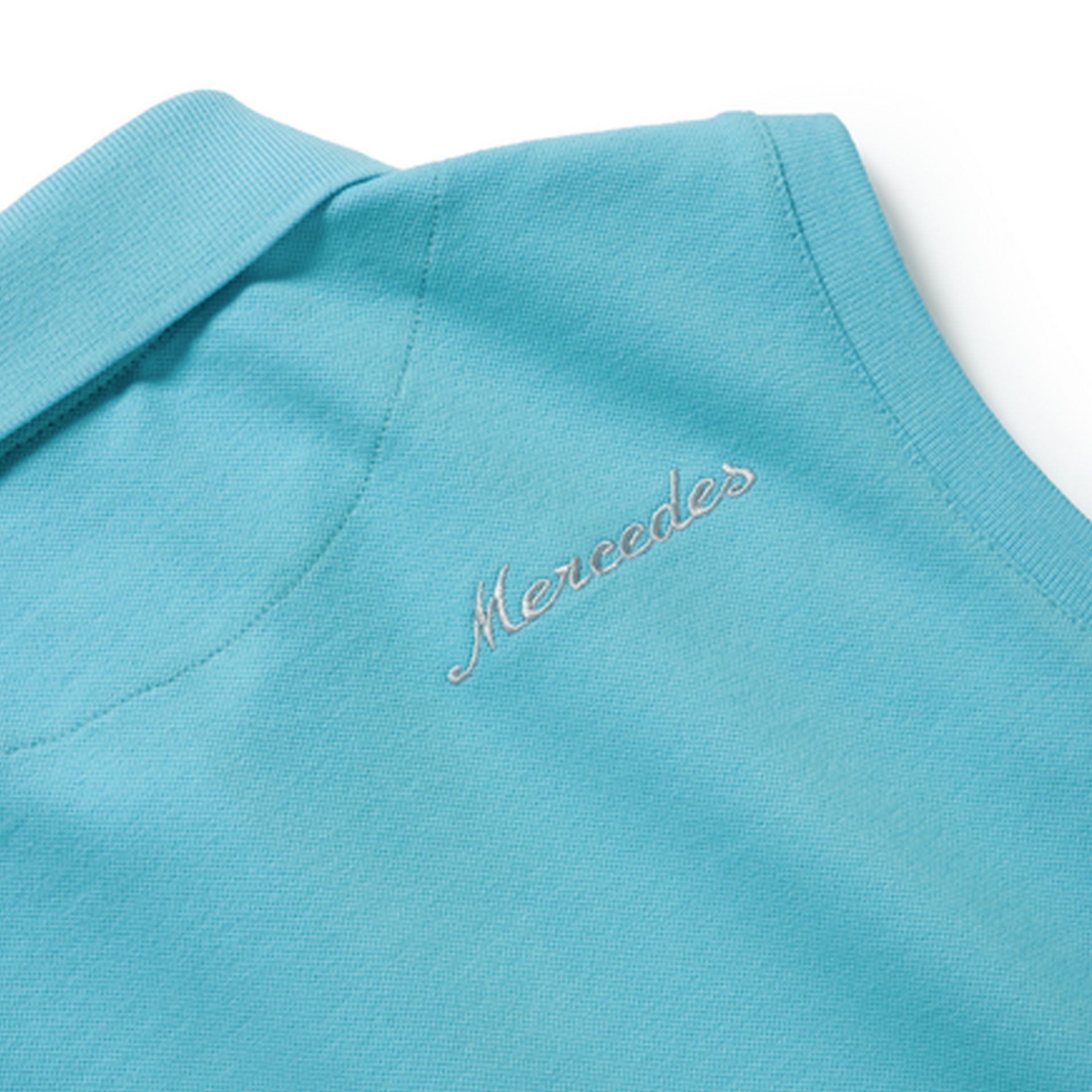 B66041607 mercedes benz poloshirt damen tuerkis rosier onlineshop2