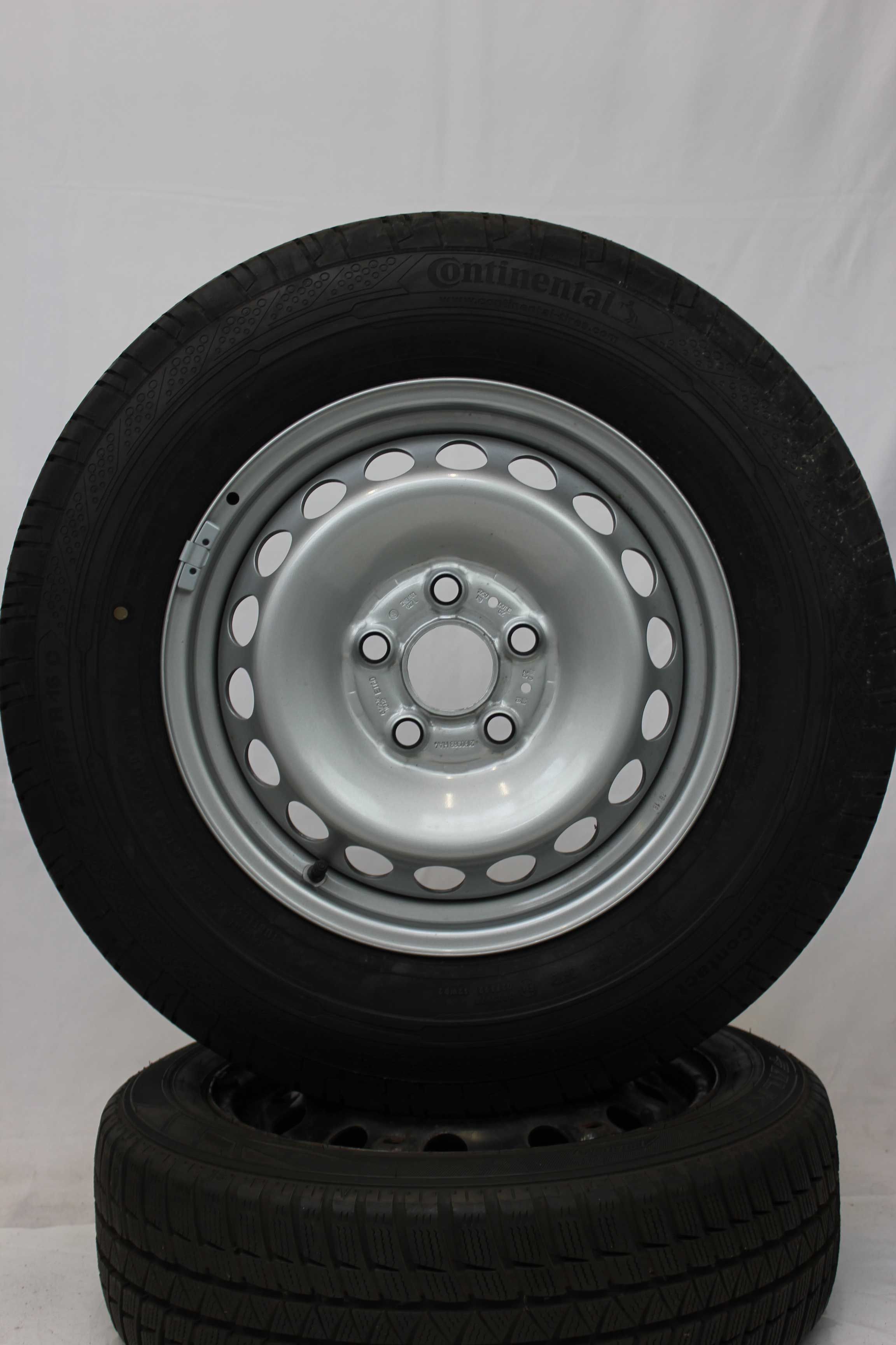 Sommerkomplettrad volkswagen 2n0 crafter stahlfelge 16zoll 2n0601027l sommerreifen continental contivancontact200 205 75 r16c 113 111r (1)