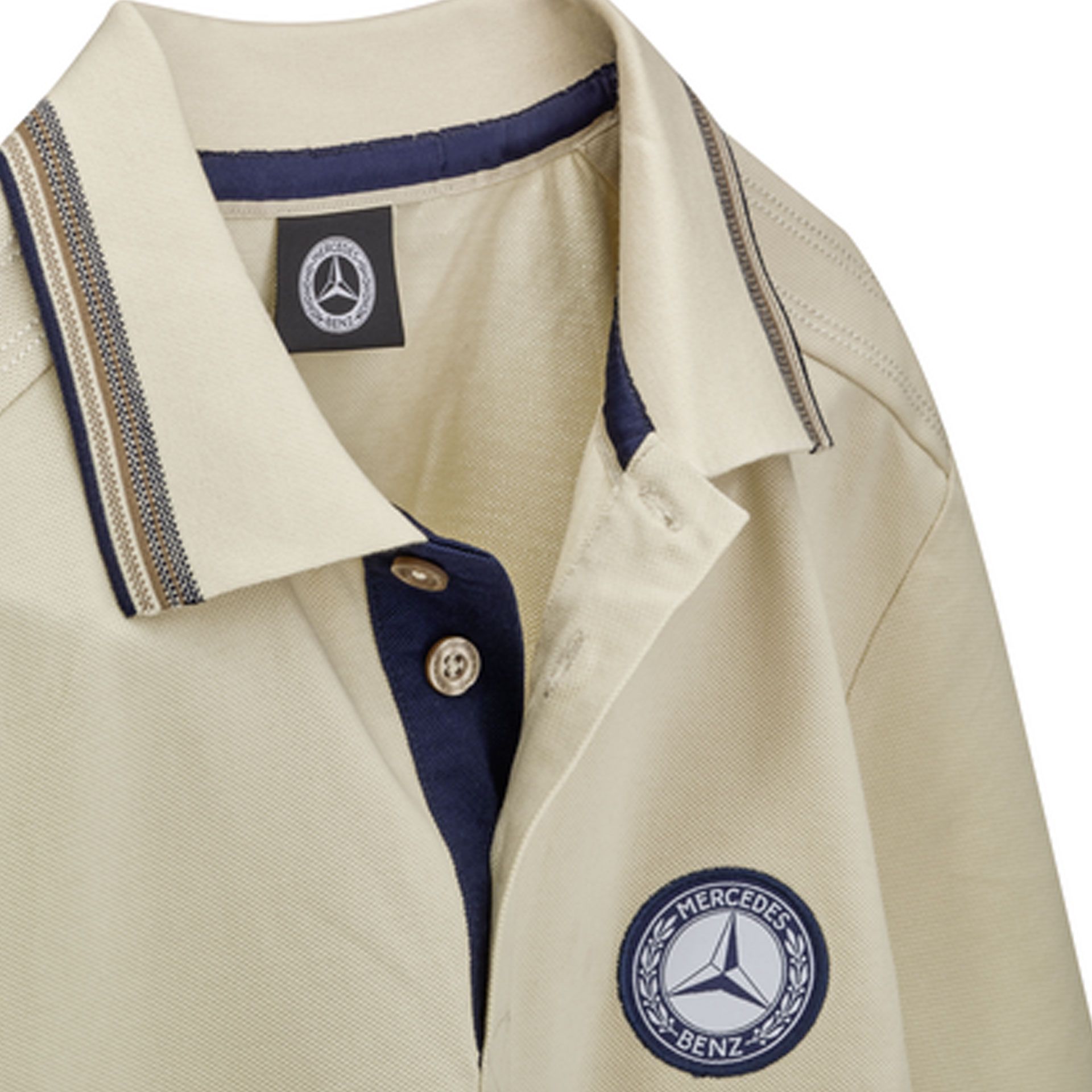 B66041742 mercedes benz poloshirt herren creme rosier onlineshop2