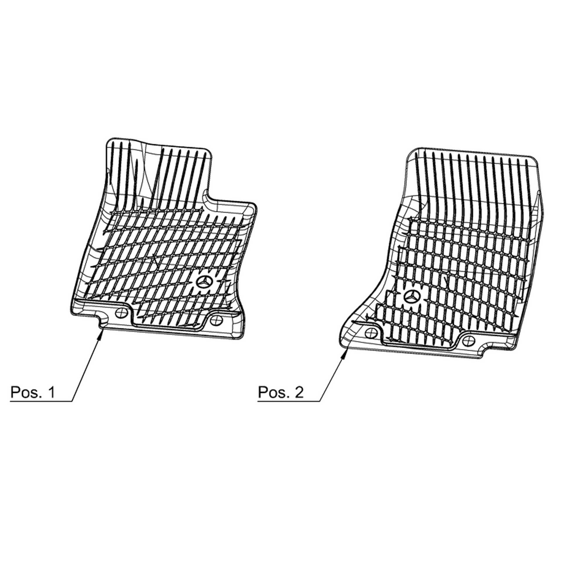 A20668020049g33 mercedes benz allwetterfussmatten c klasse fahrer beifahrer rosier onlineshop3