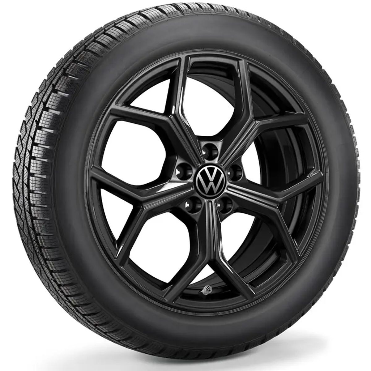 Volkswagen T-Roc 17 Zoll Winterkomplettrad Merano adamantium dark rechts 2GV073528AX1