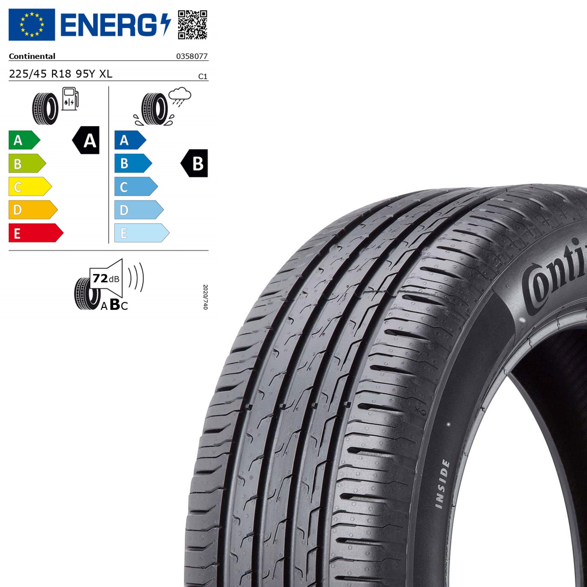 Q44001111274a continental ecocontact 6 mo 225 45 r18 95y xl sommerreifen rosier onlineshop