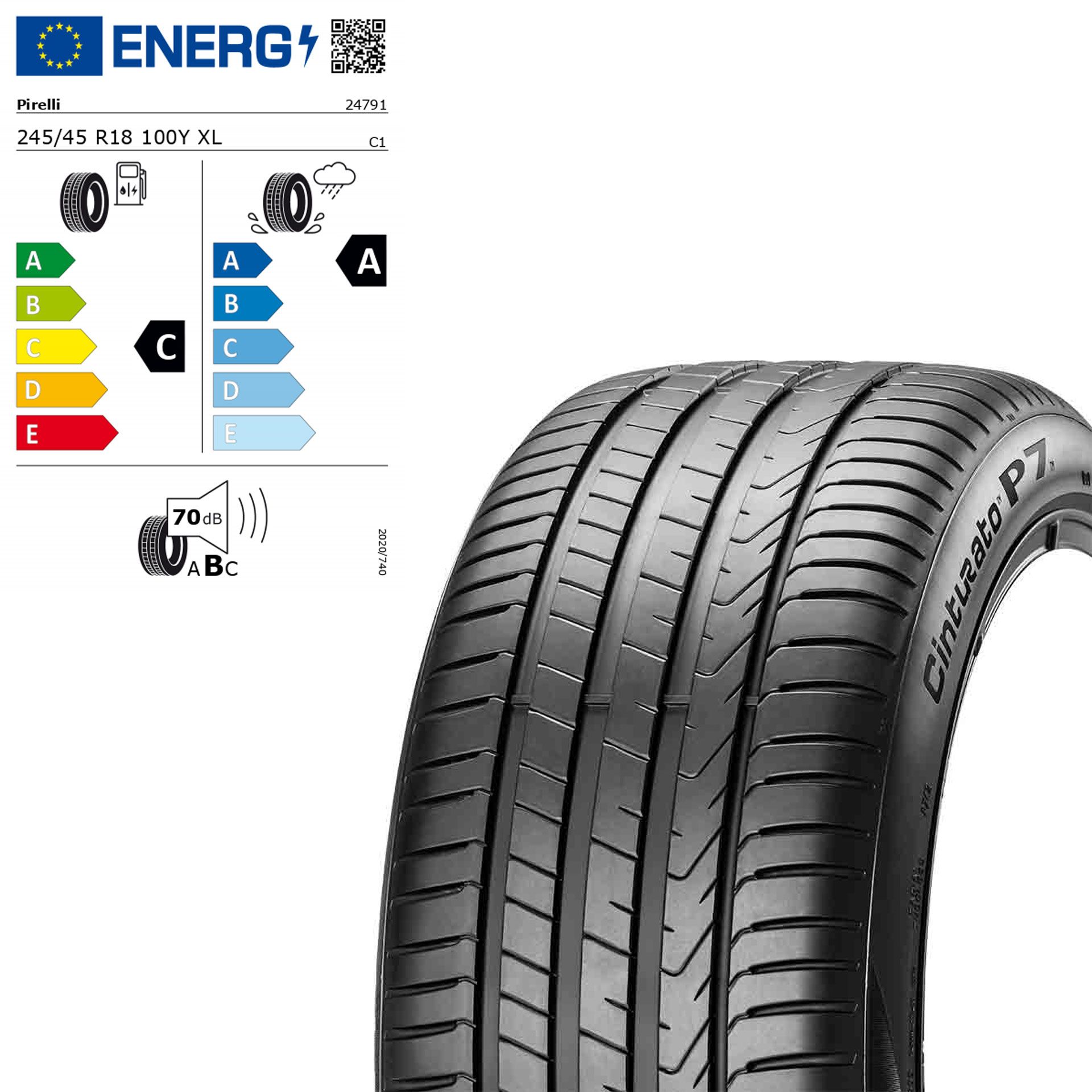 Q44041171016a pirelli cinturato p7 moe 245 45 r18 100y xl rosier onlineshop