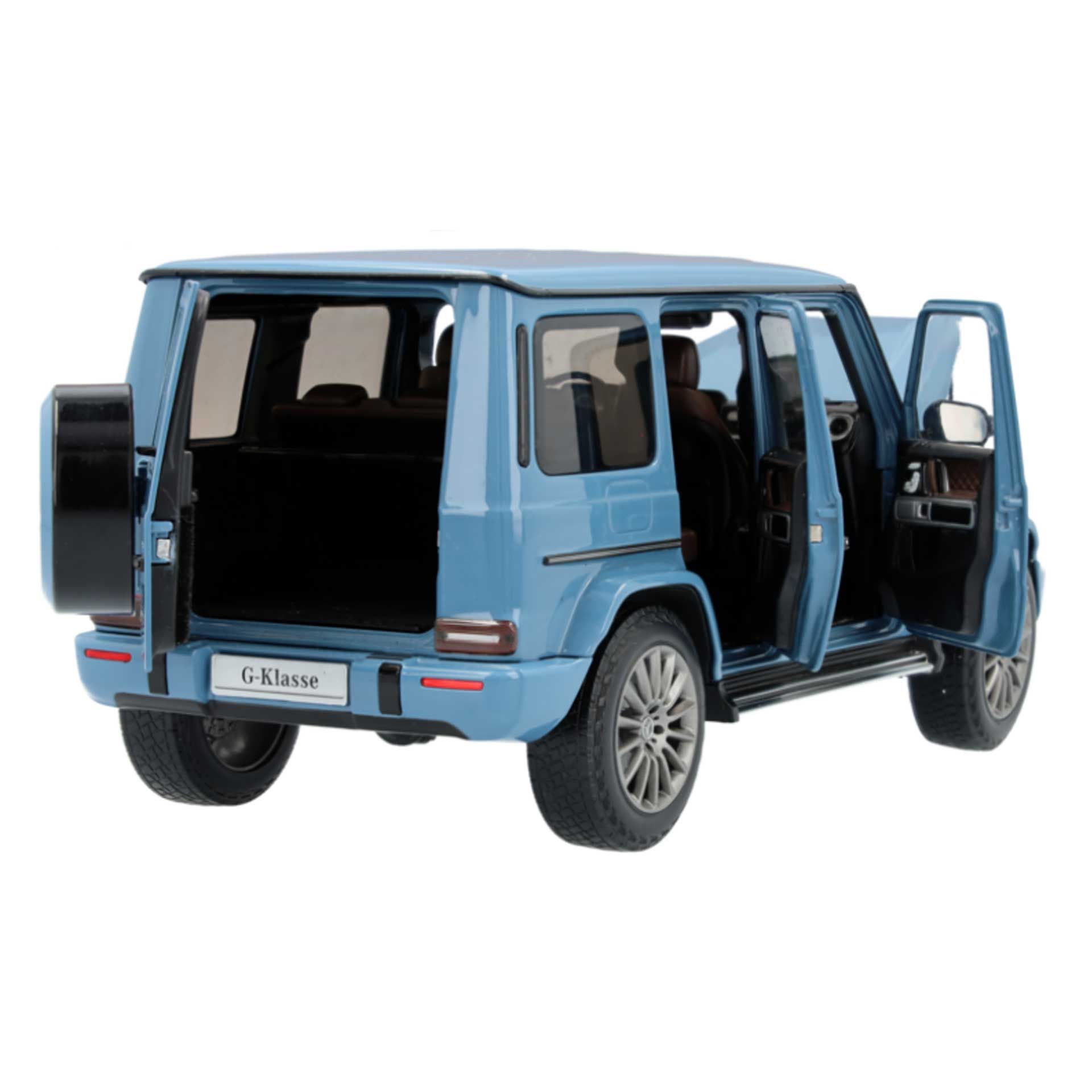 B66960832 mercedes benz g klasse modellauto amg line w463 blau 1 18 rosier onlineshop2