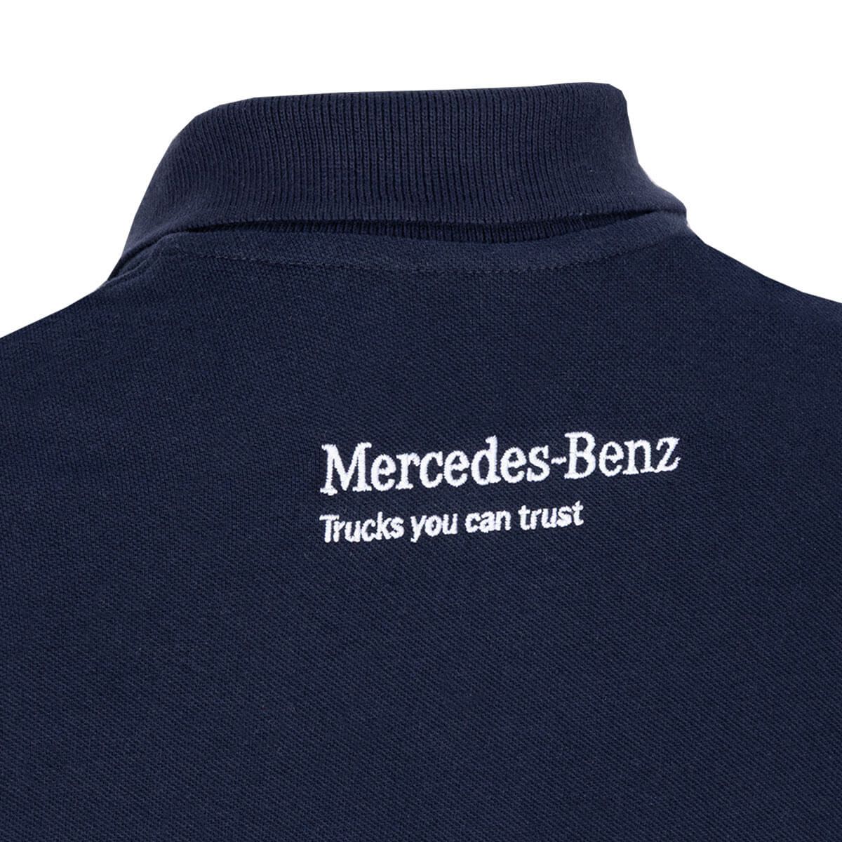 Mbt0260 mercedes benz truck poloshirt blau damen rosier online shop3