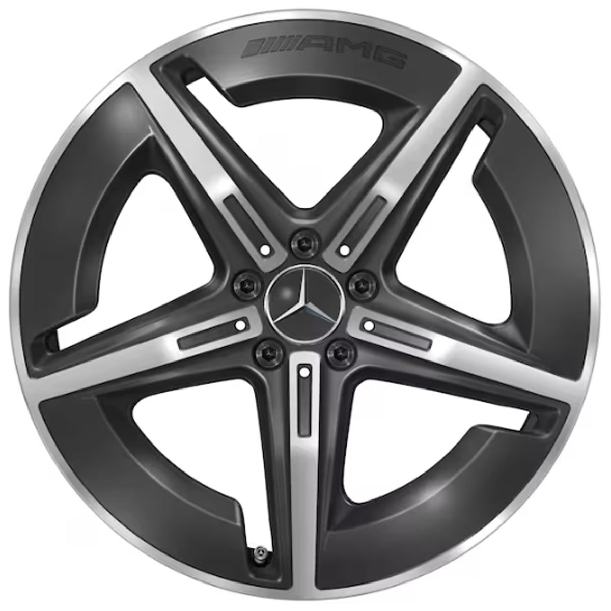 Mercedes-AMG Leichtmetallfelge schwarz glanzgedreht Hinterachse A54040112007X23