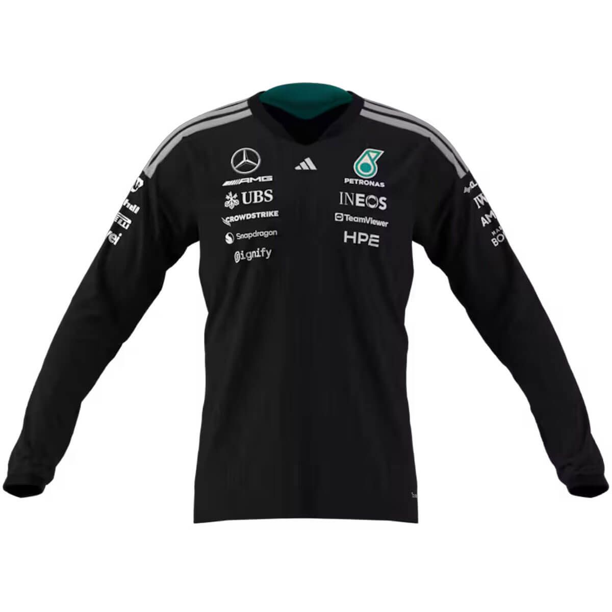 B67998437 mercedes benz longsleeve f1 herren schwarz rosier onlineshop2
