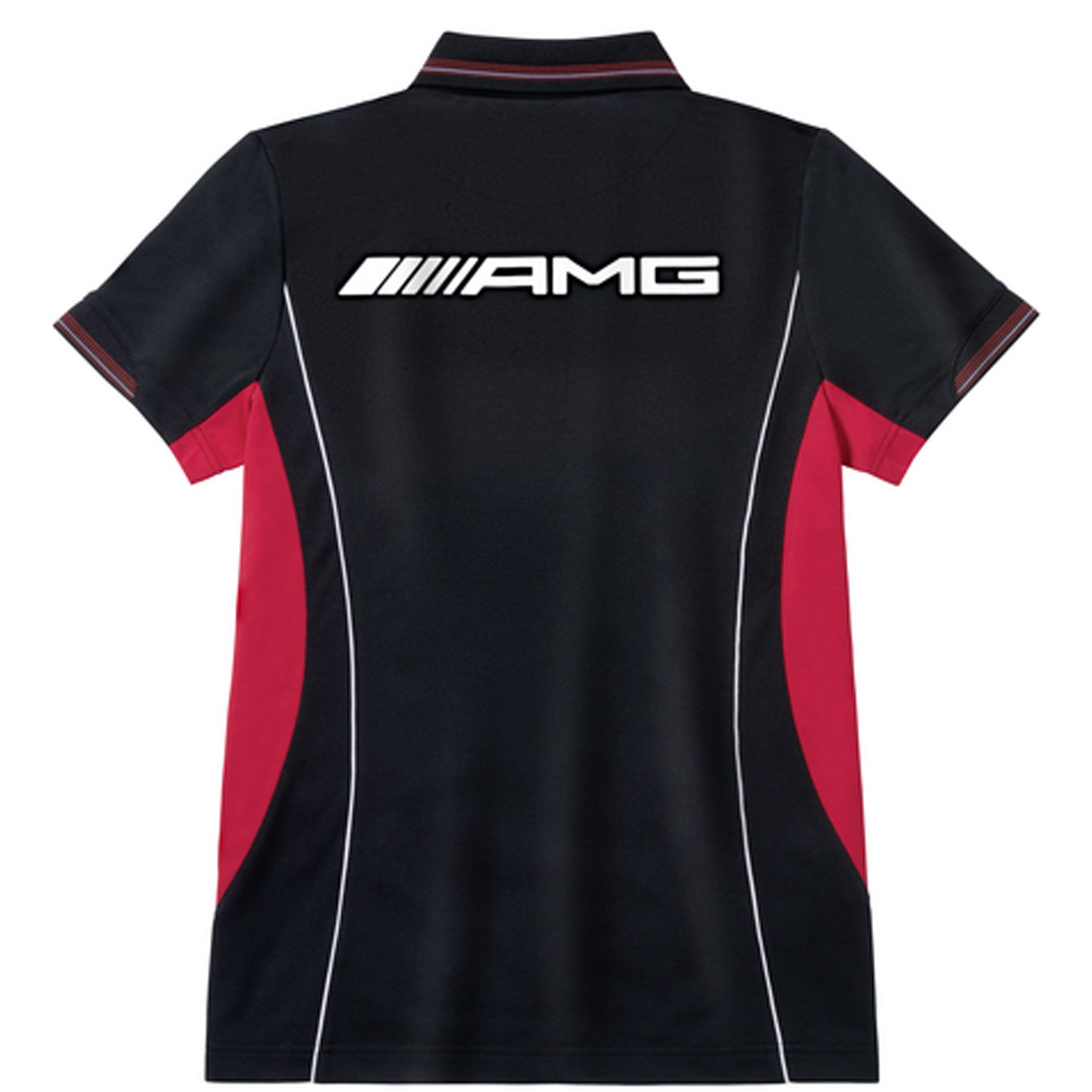 B66958553 mercedes amg funktionspoloshirt herren schwarz rot rosier onlineshop2