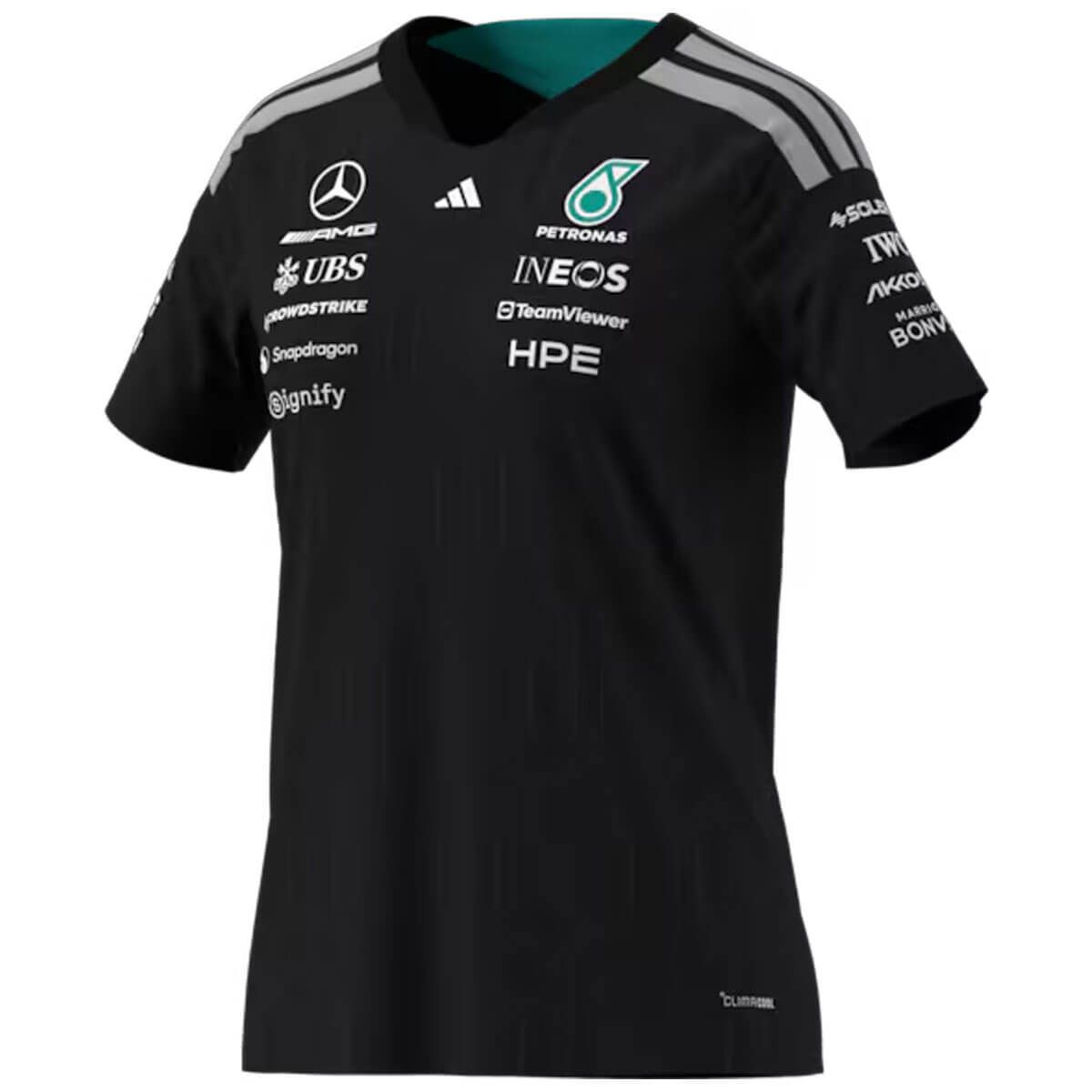B67998384 mercedes benz t shirt f1 damen schwarz rosier onlineshop