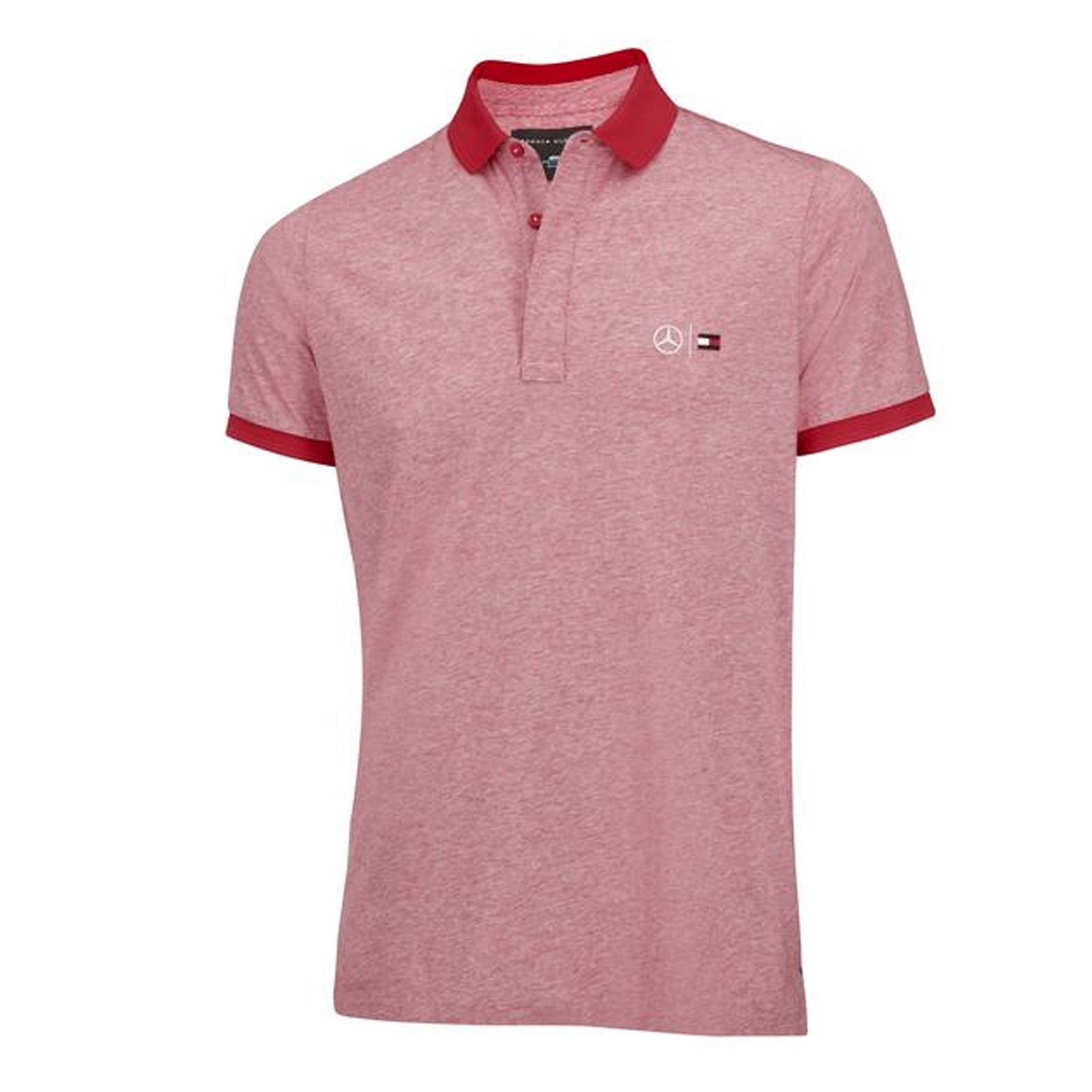 B66959006 mercedes benz poloshirt rot tommy hilfiger rosier onlineshop