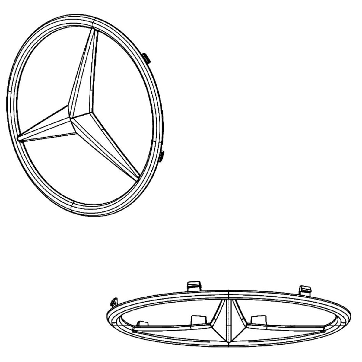 A0008171016 mercedes benz emblem rosier online shop