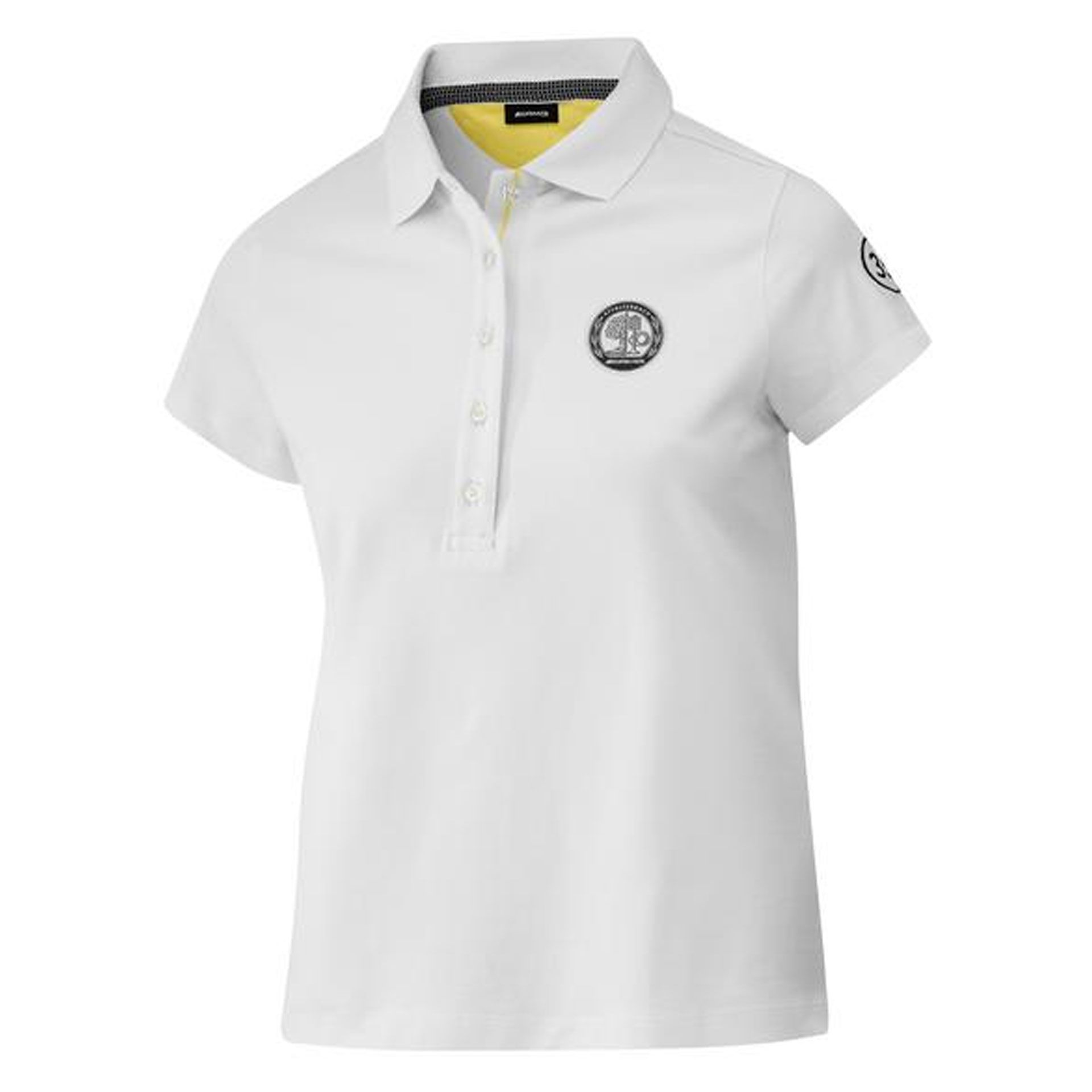 B66959371 mercedes amg poloshirt damen weiss rosier onlineshop
