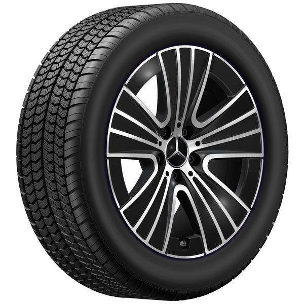 A21440128007x23 mercedes benz 5 tripel speichen rad 18 zoll e klasse glc rosier onlineshop4