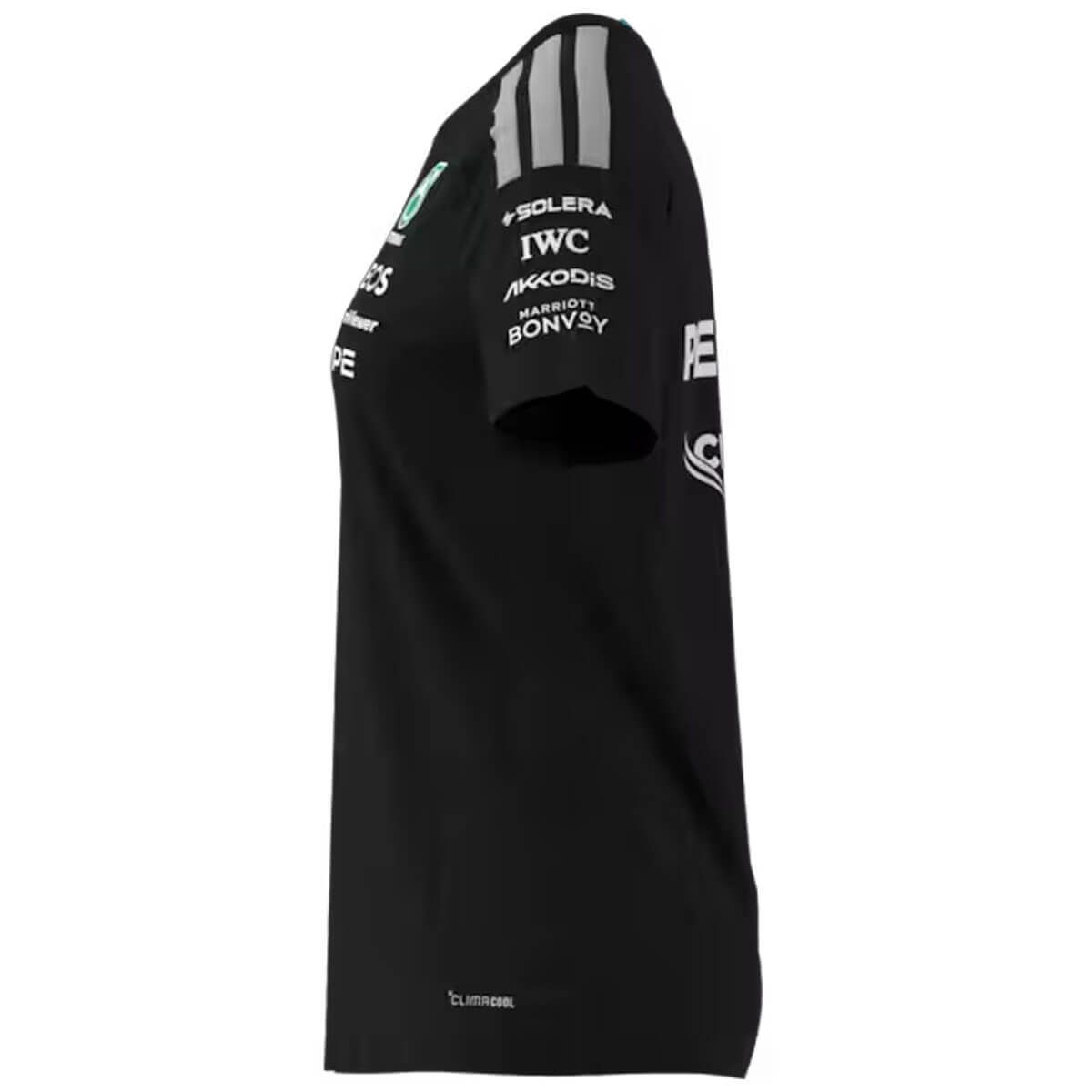 B67998384 mercedes benz t shirt f1 damen schwarz rosier onlineshop5