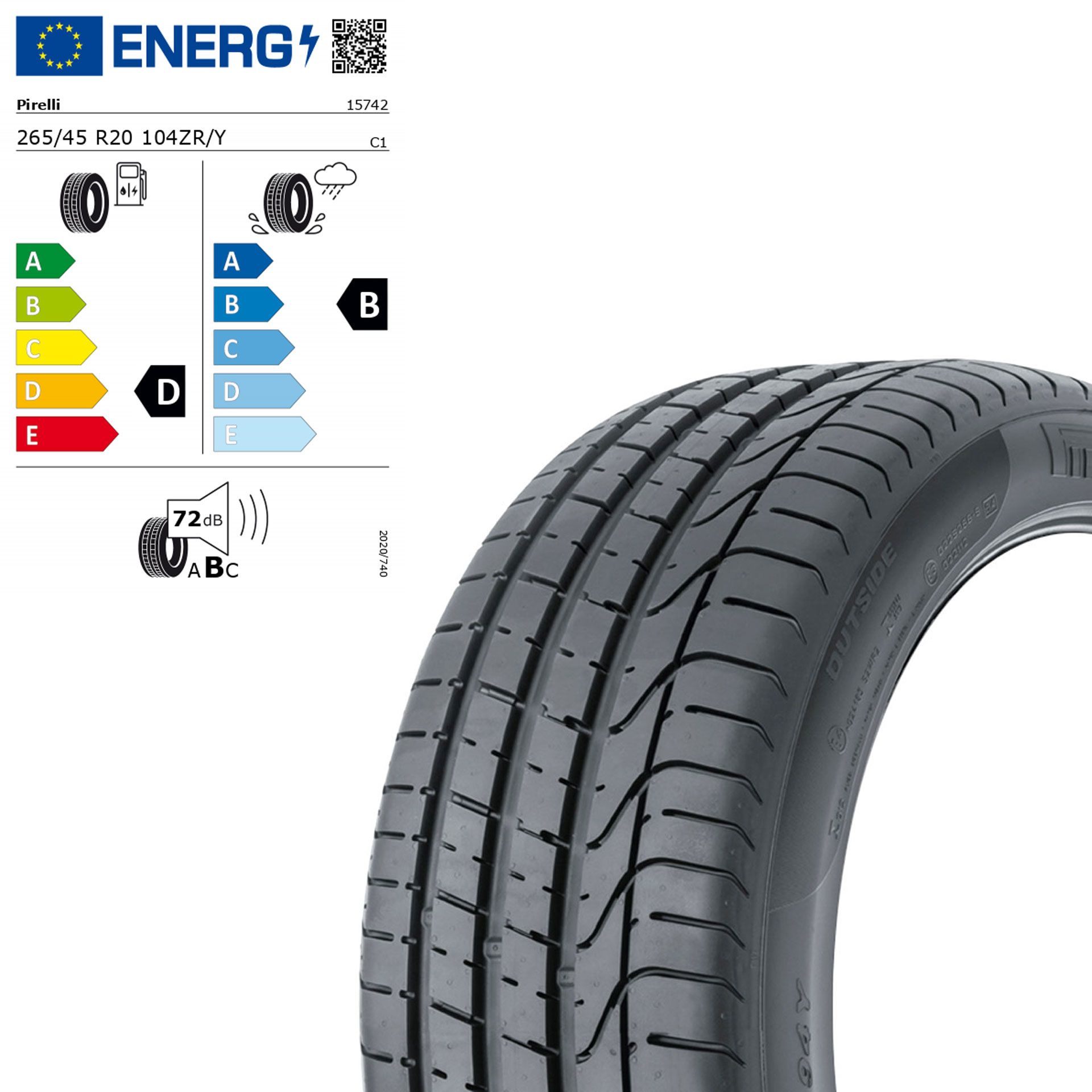 Q44002171008a pirelli p zero rosso mo 265 45 r20 104 zr y sommerreifen rosier onlineshop