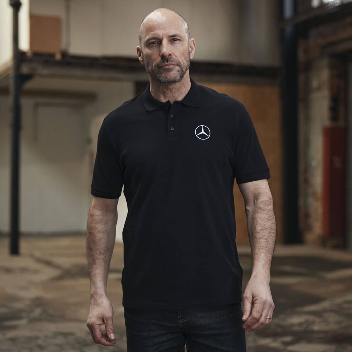 Mbt0210 mercedes benz trucks poloshirt rosier onlineshop