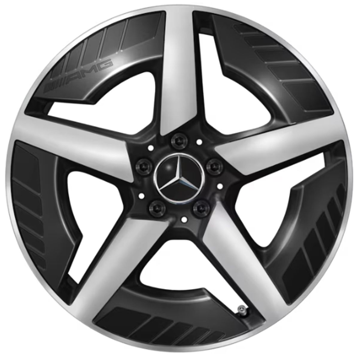 Mercedes-AMG Leichtmetallfelge schwarz glanzgedreht Vorderachse A24440116007X23