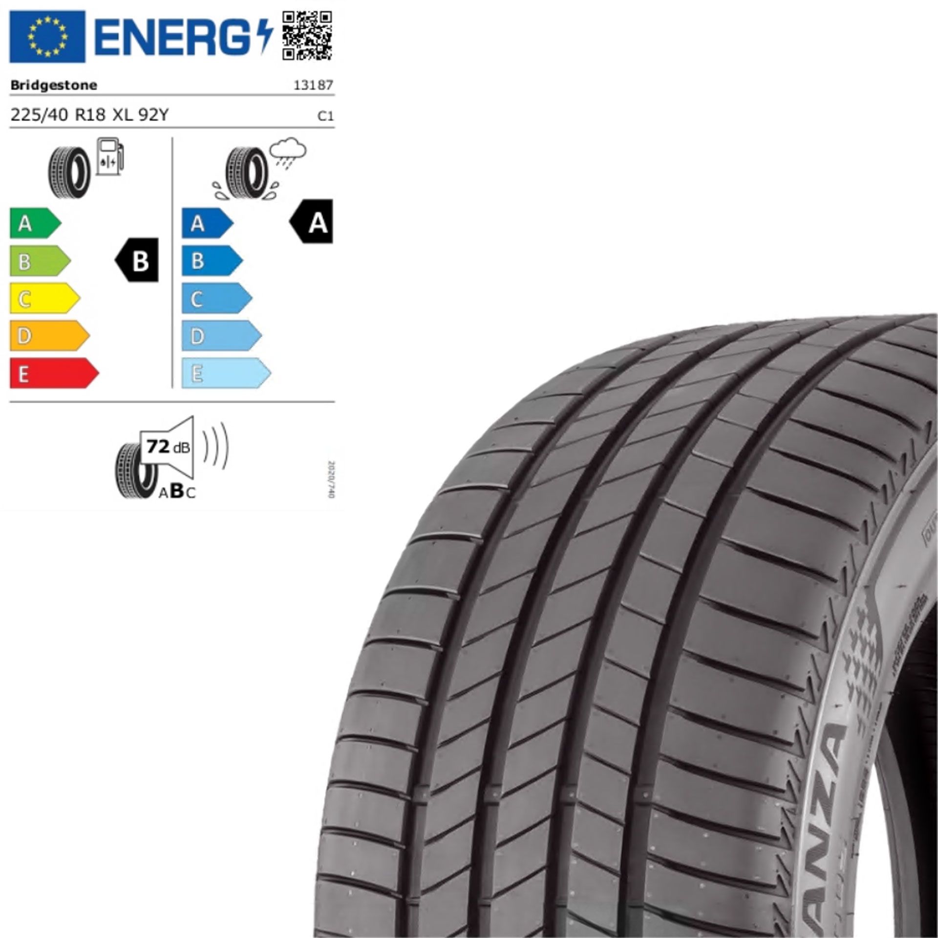 Zts226408ybtn2 bridgestone turanza t005 225 40 r18 92y xl sommerreifen rosier onlineshop