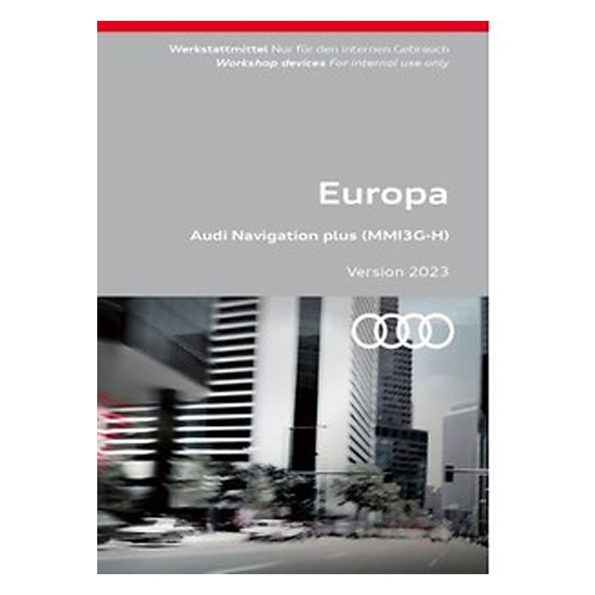 Audi Europa-Navigationskarten-Update für MMI 3G+ Festplatten-Navigationssysteme 8R0051884KL