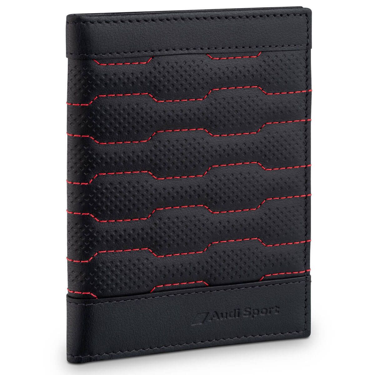 Audi Sport Fahrzeugscheinhülle Leder schwarz rot 3152601100