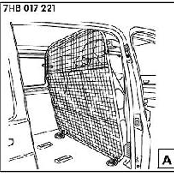 7hb017221 volkswagen trenngitter t5 t6 rosier onlineshop