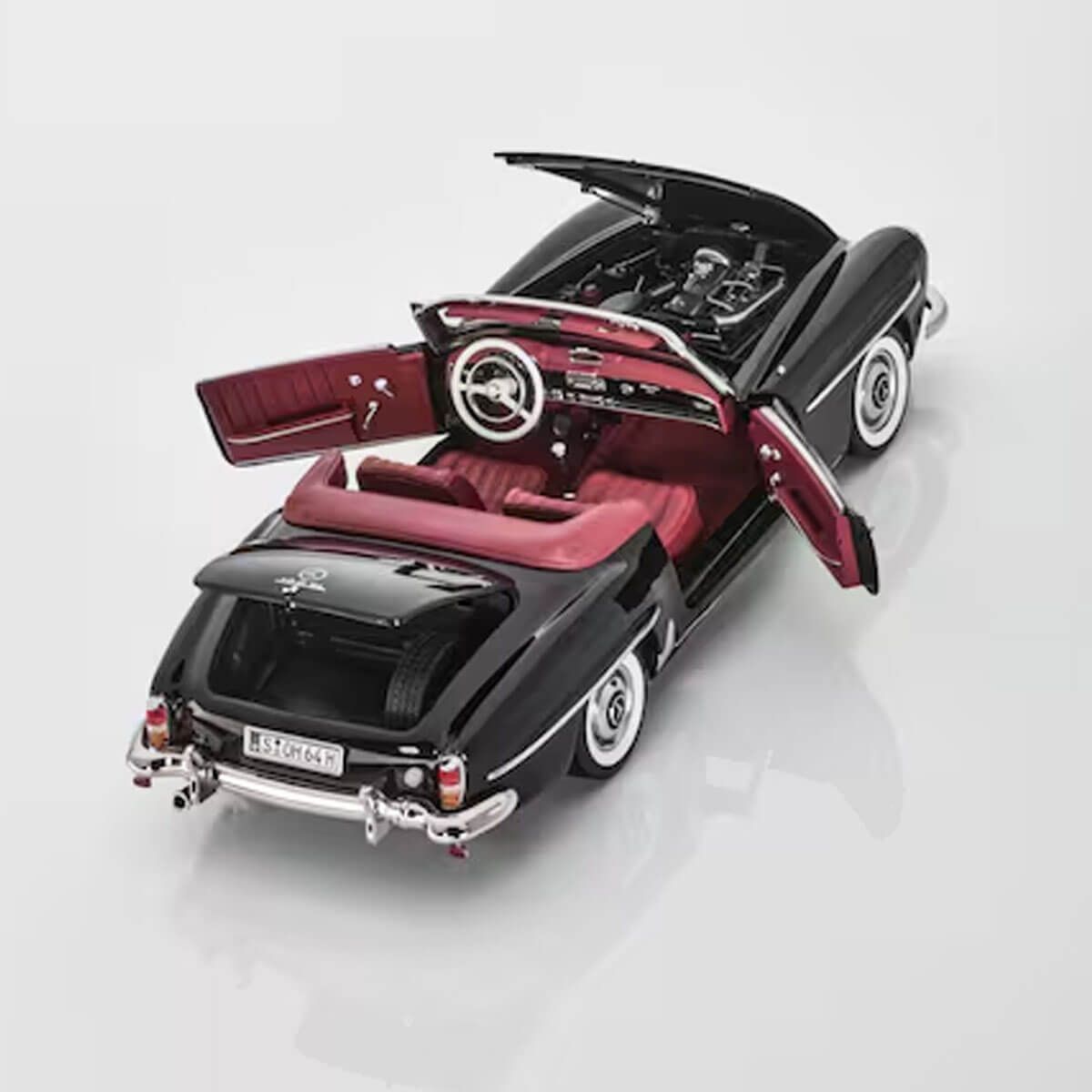 Mercedes-Benz 190 SL Roadster W121 (1954-1963) schwarz Modellauto 1:18 B66040717