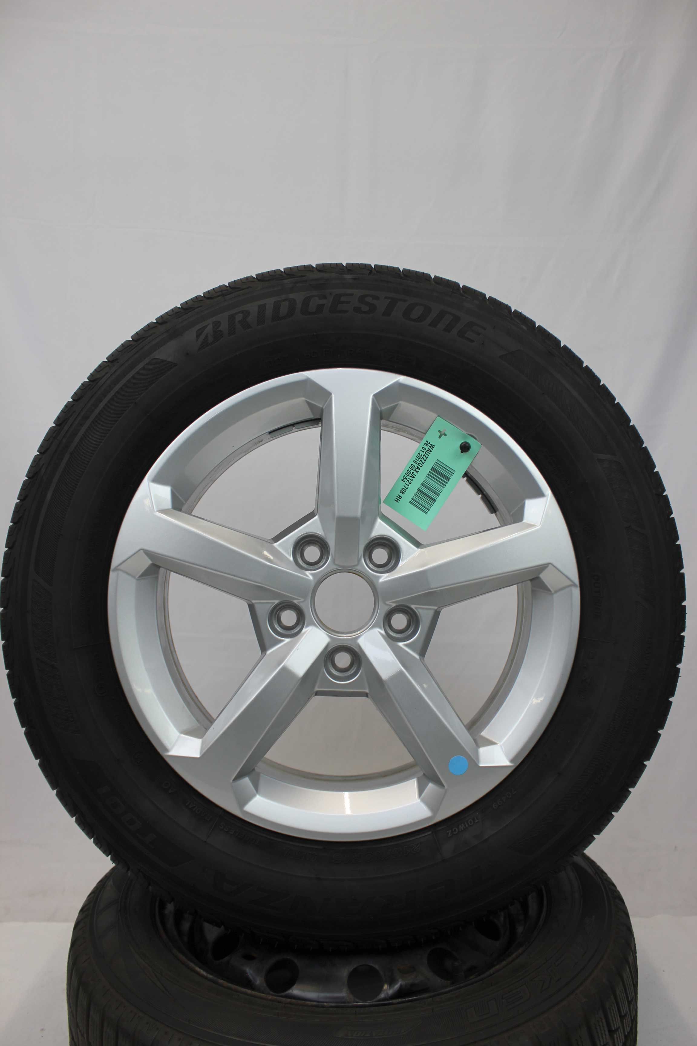 Sommerkomplettradsatz audi 81a q2 alufelge 16zoll 81a601025 sommerreifen bridgestone turanzat001 215 60 r16 95v 13