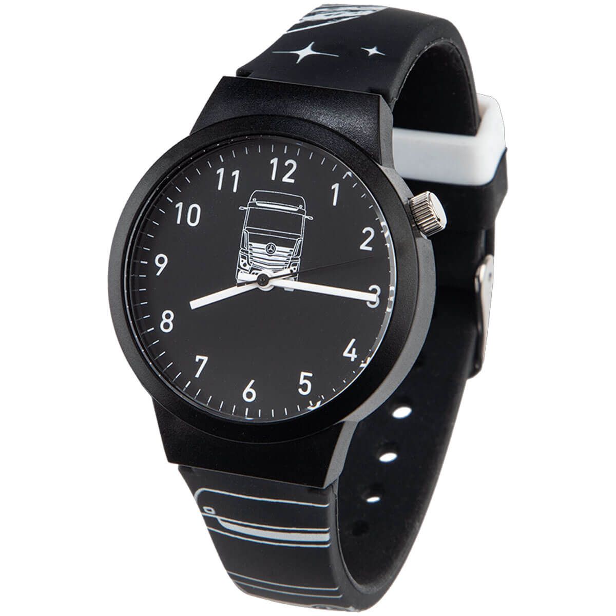 Mbt0190 mercedes truck armbanduhr kinder rosier onlineshop