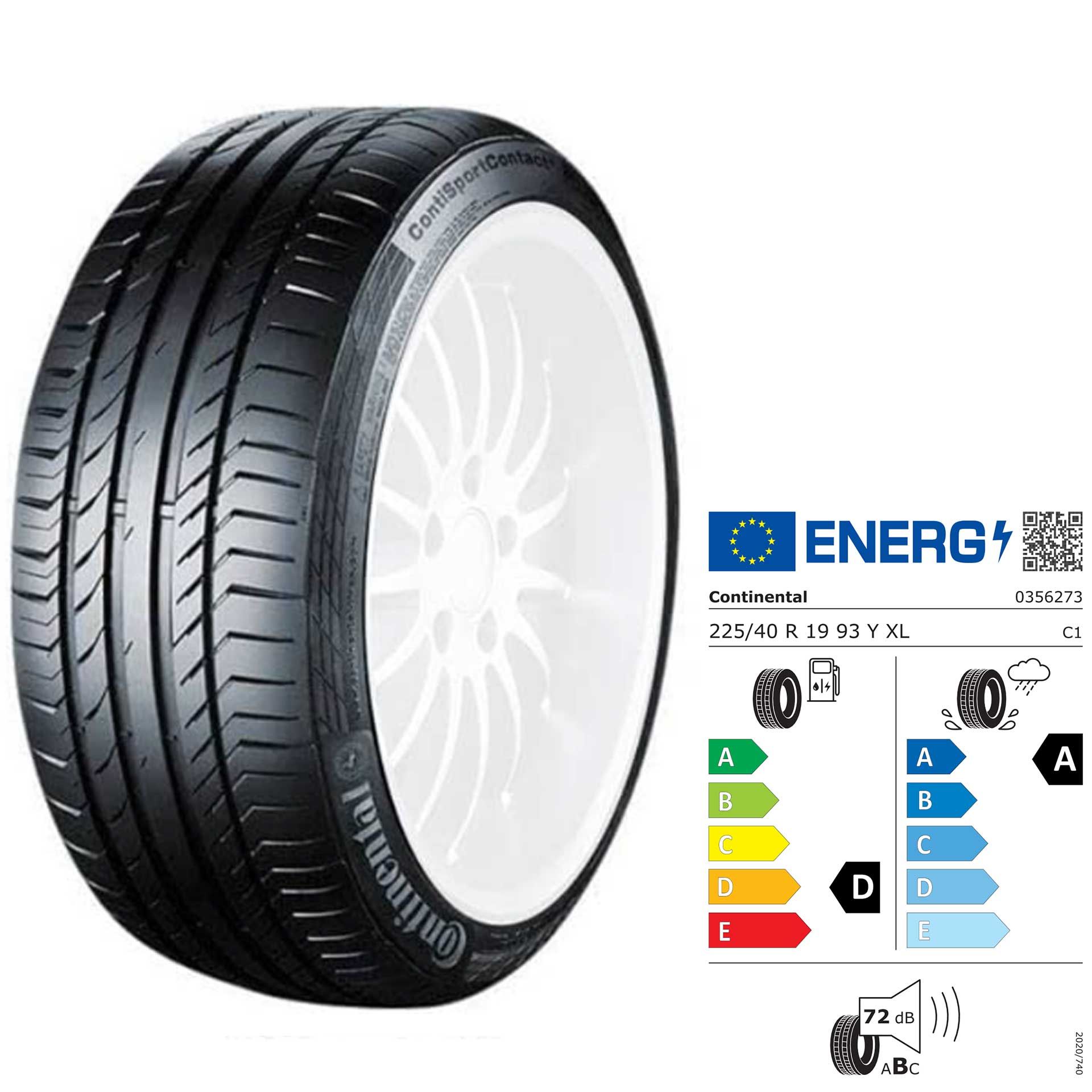Q44041111011a continental contisportcontact 5 moe 225 40 19 93y xl rosier onlineshop