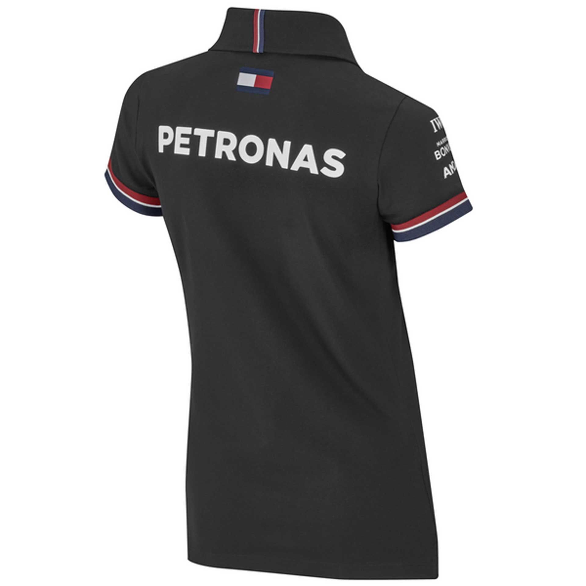 B67997758 mercedes amg poloshirt damen schwarz rosier onlineshop2
