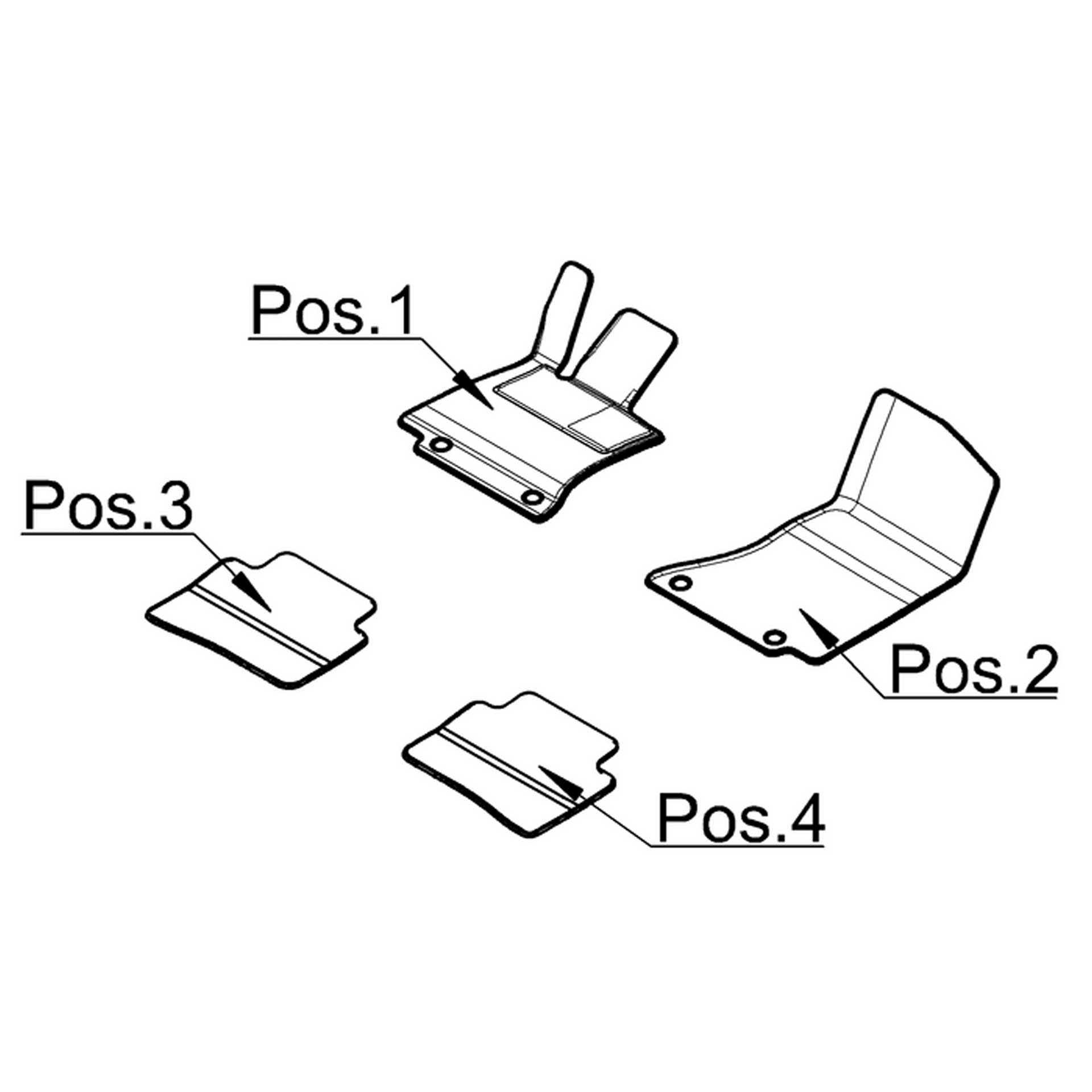 A20668006029j74 mercedes benz fußmatten velours c klasse rosier onlineshop2