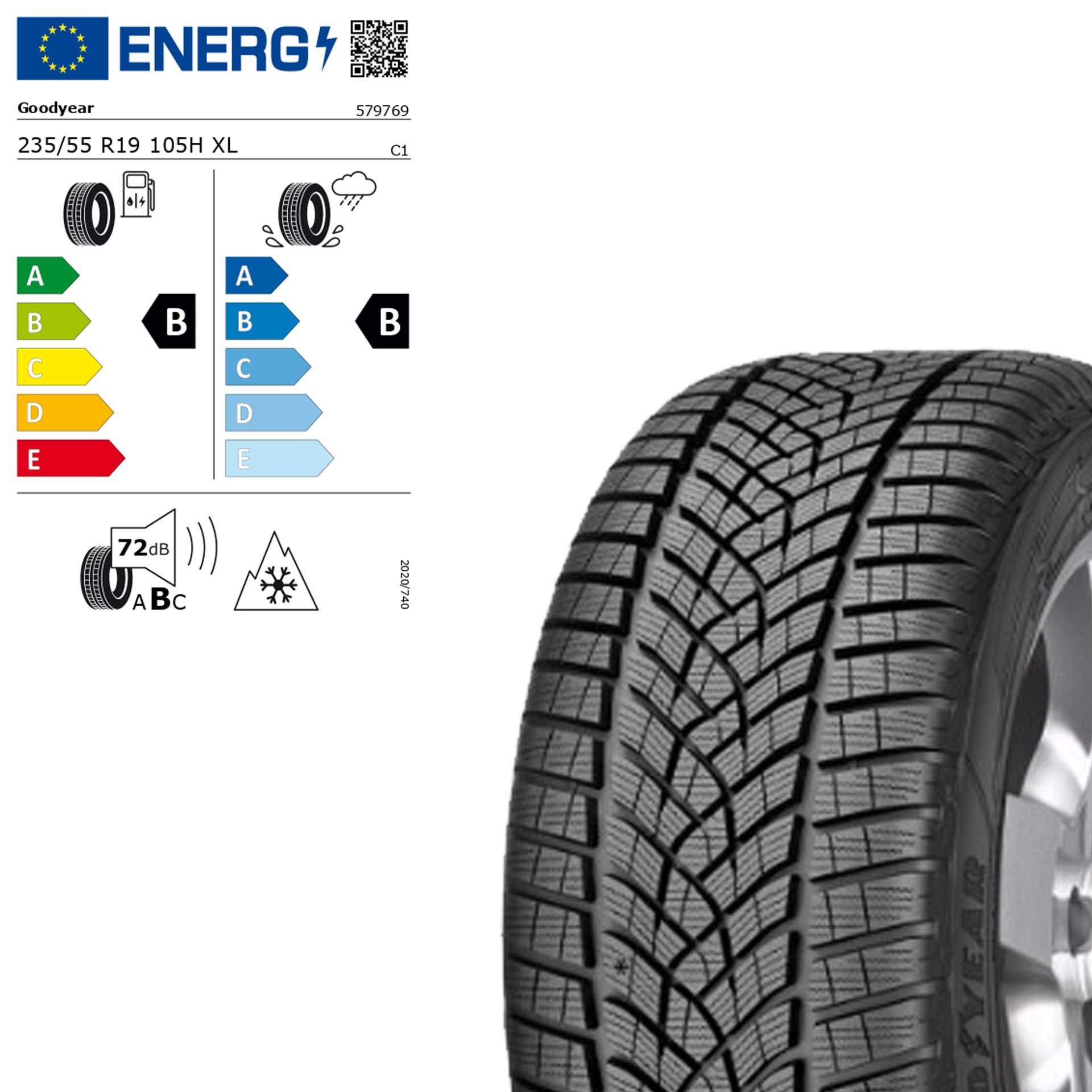 Q44005141022a goodyear ultragrip performance+ mo 235 55 19 105h xl rosier onlineshop