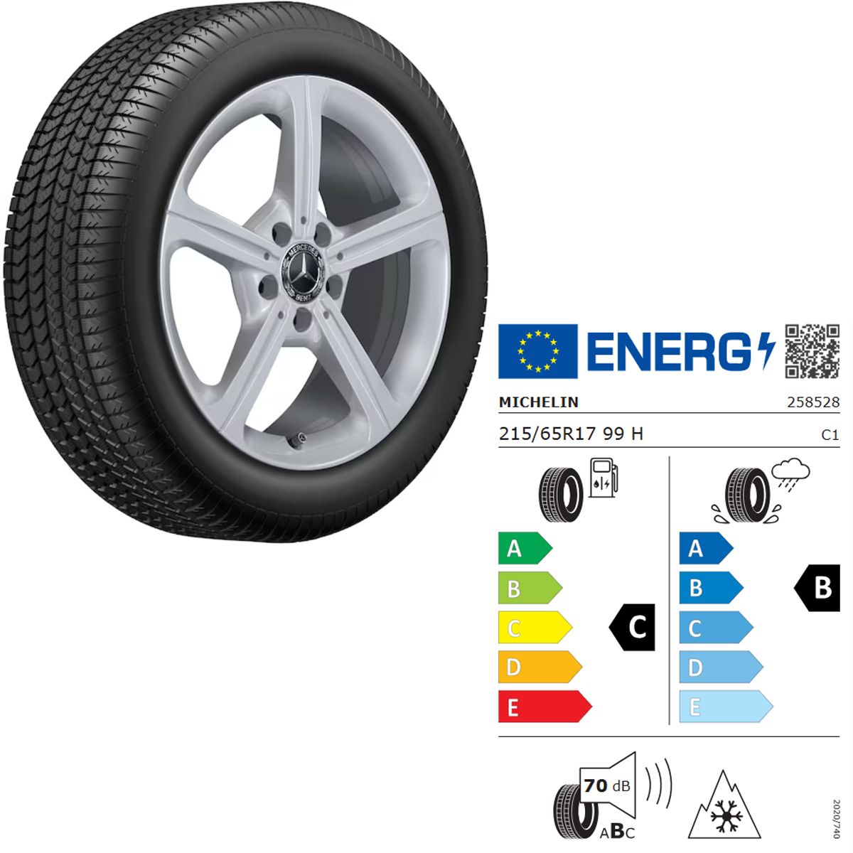 Winterkomplettrad-Satz Mercedes-Benz GLA GLB 247 Michelin 