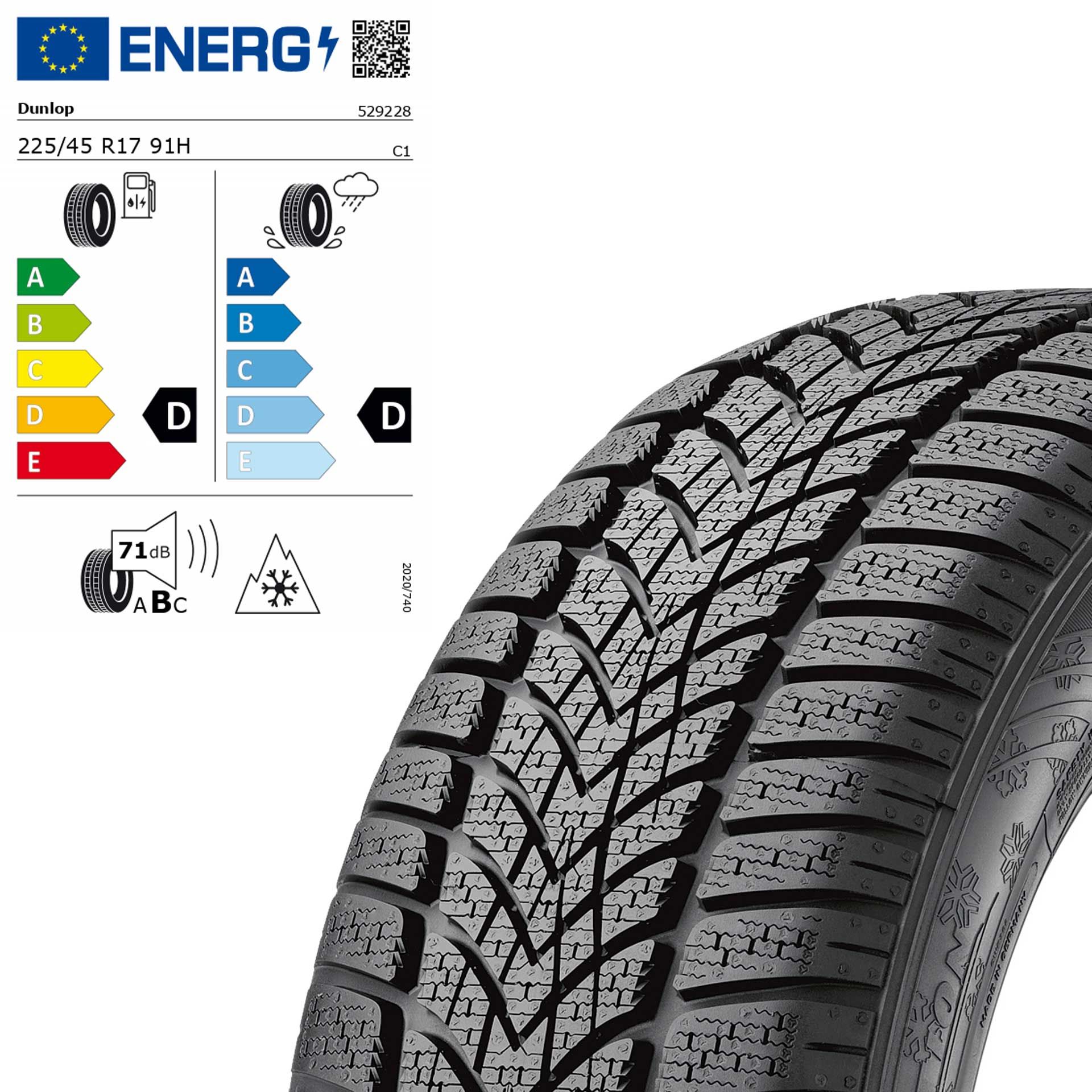 Q44005121069a mercedes benz winterreifen dunlop winter sport 4d mo 225 45 r17 91h rosier onlineshop2