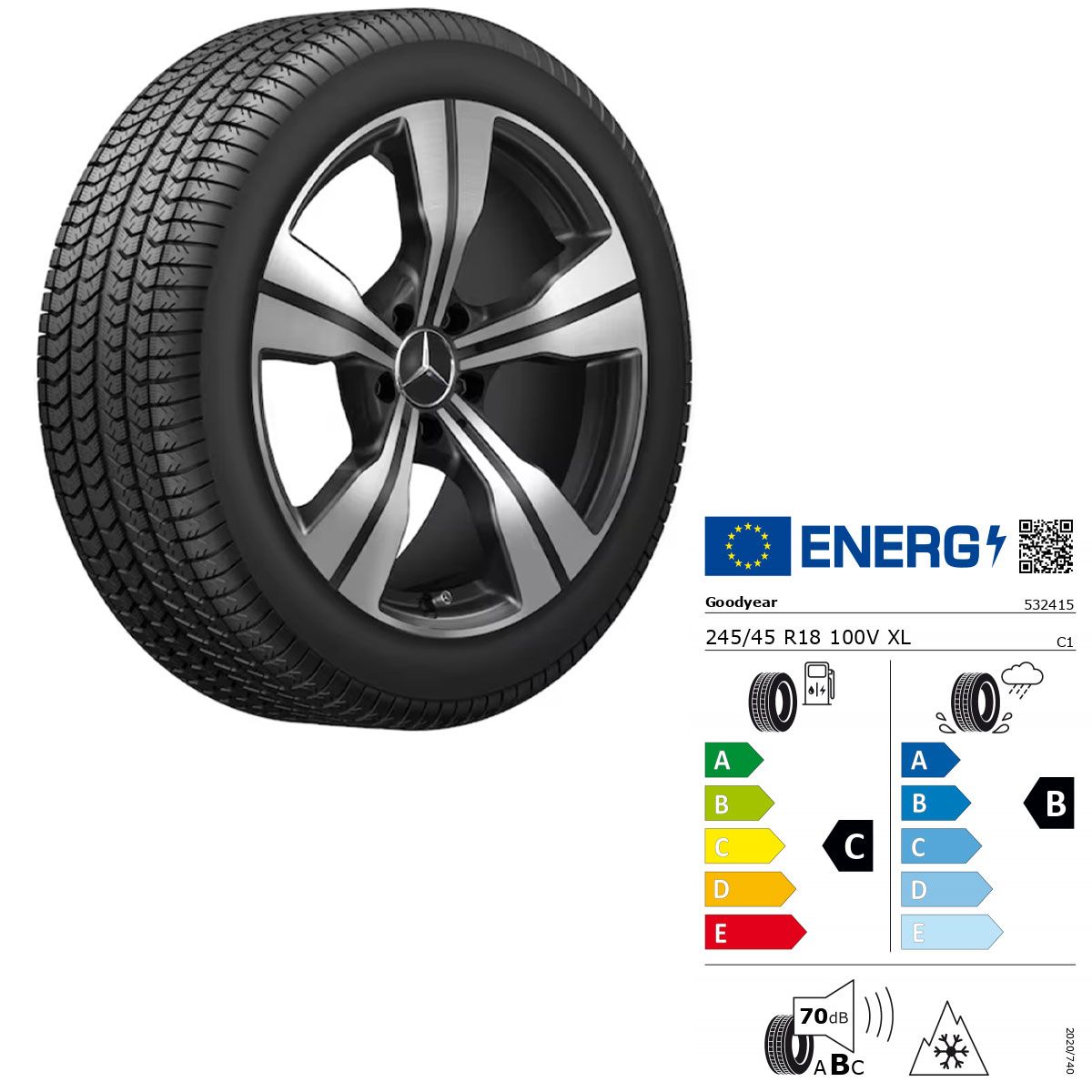 Q440141410790 mercedes benz c klasse s206 winterkomplettrad rosier onlineshop