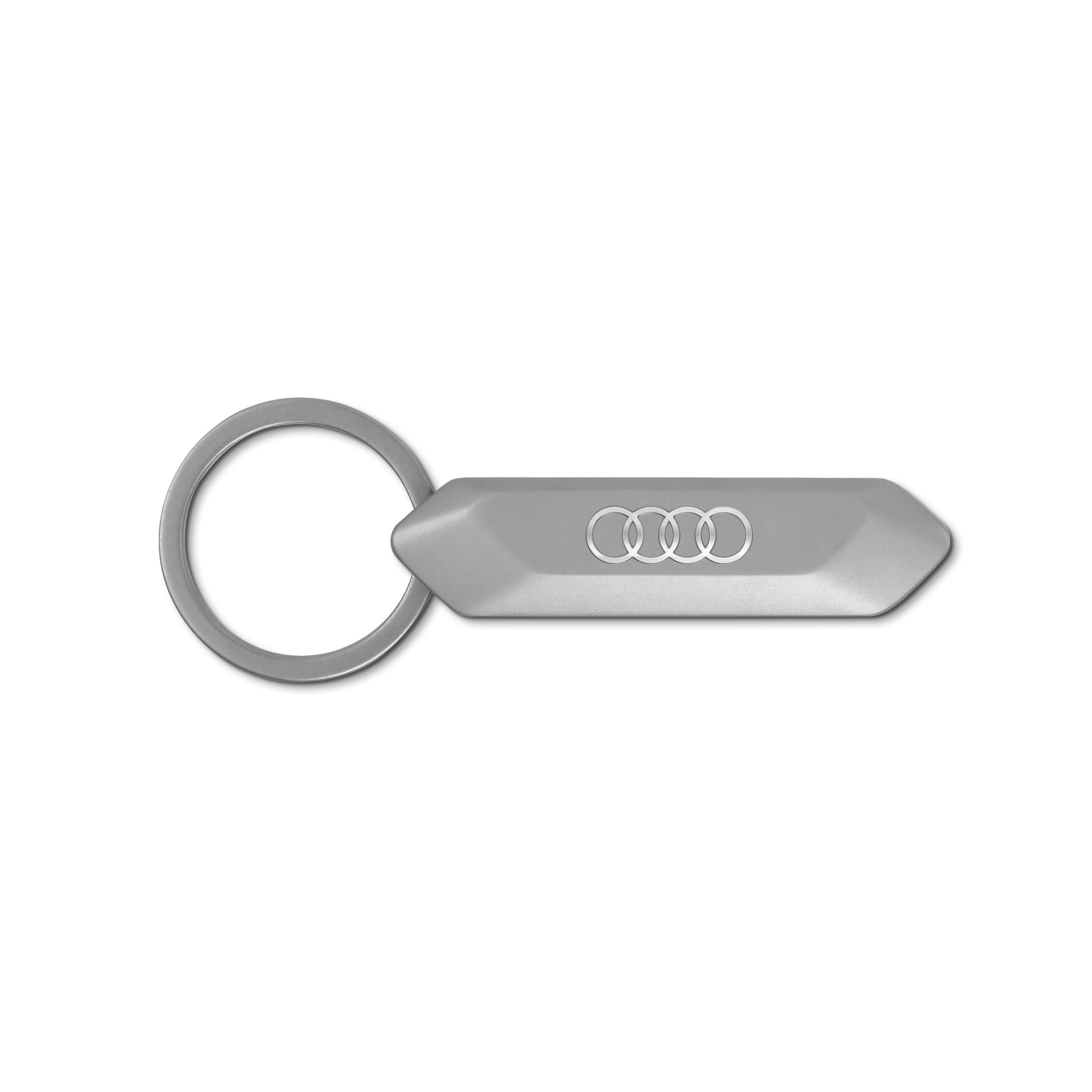 3182100400 audi schluesselanhänger edelstahl silber rosier onlineshop