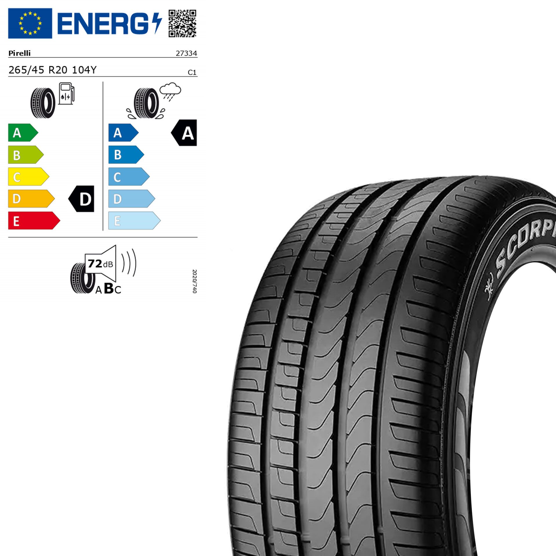 Q44002171058a pirelli scorpion verde mo 265 45 r20 104y sommerreifen rosier onlineshop