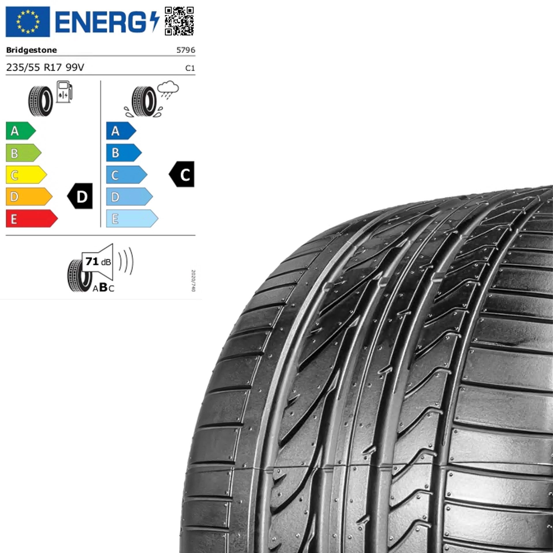 Zts235557vbfoa bridgestone deler h p sport ao 235 55 r17 99v sommerreifen rosier onlineshop