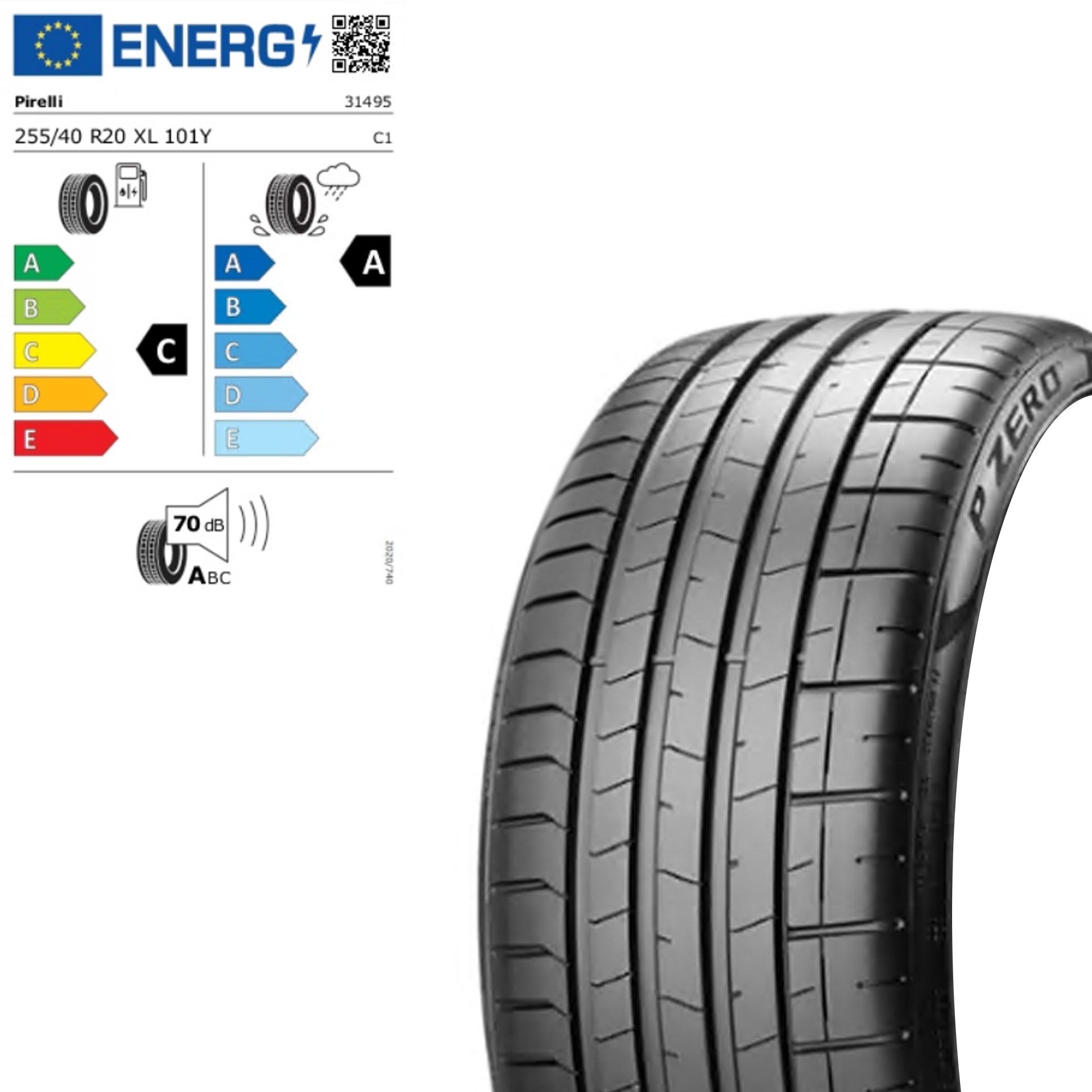 Zts256400ypzec pirelli p zero ao1 255 40 r20 101y xl sommerreifen rosier onlineshop
