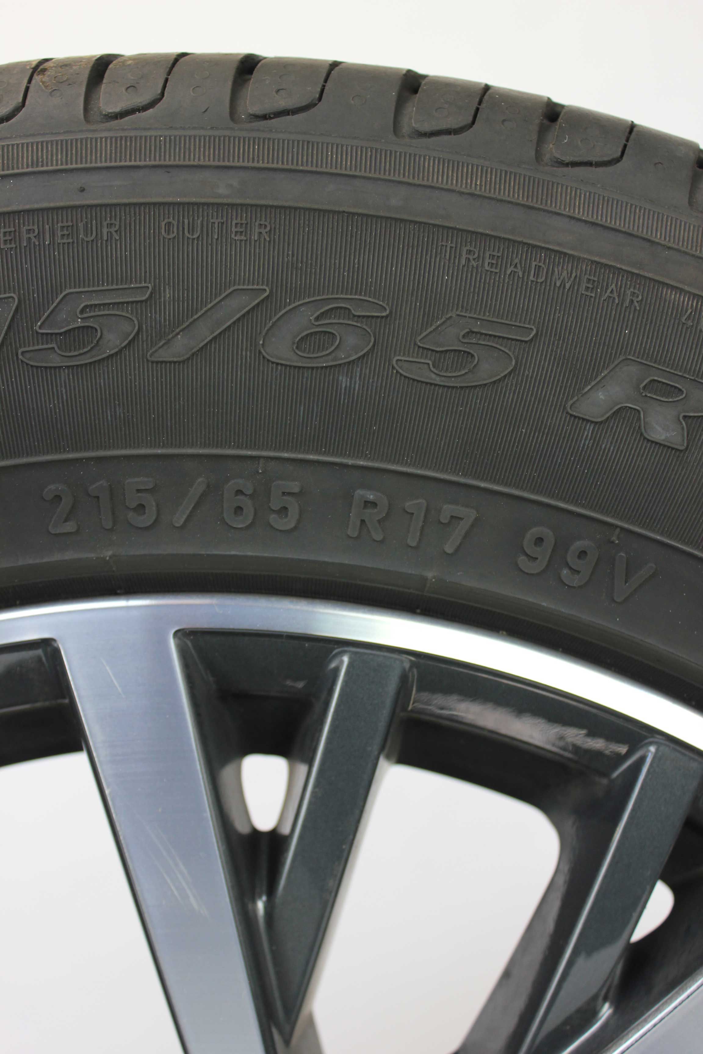 Sommerkomplettradsatz volkswagen 5na tiguan alufelge 17zoll 5na601025a sommerreifen pirelli scorpionverde 215 65 r17 99v 4