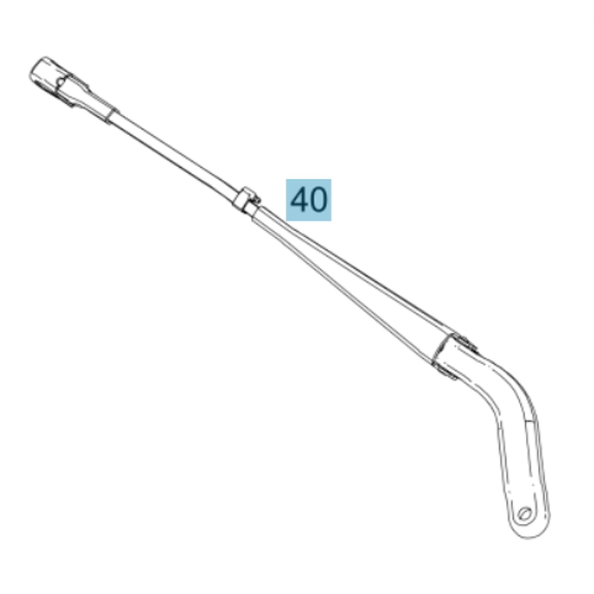 A9108205600 mercedes benz wischerarm rosier online shop