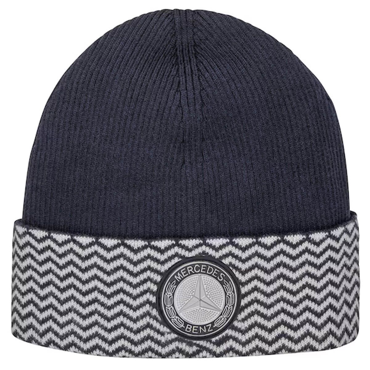 B66041804 mercedes benz strickmuetze unisex blau rosier onlineshop