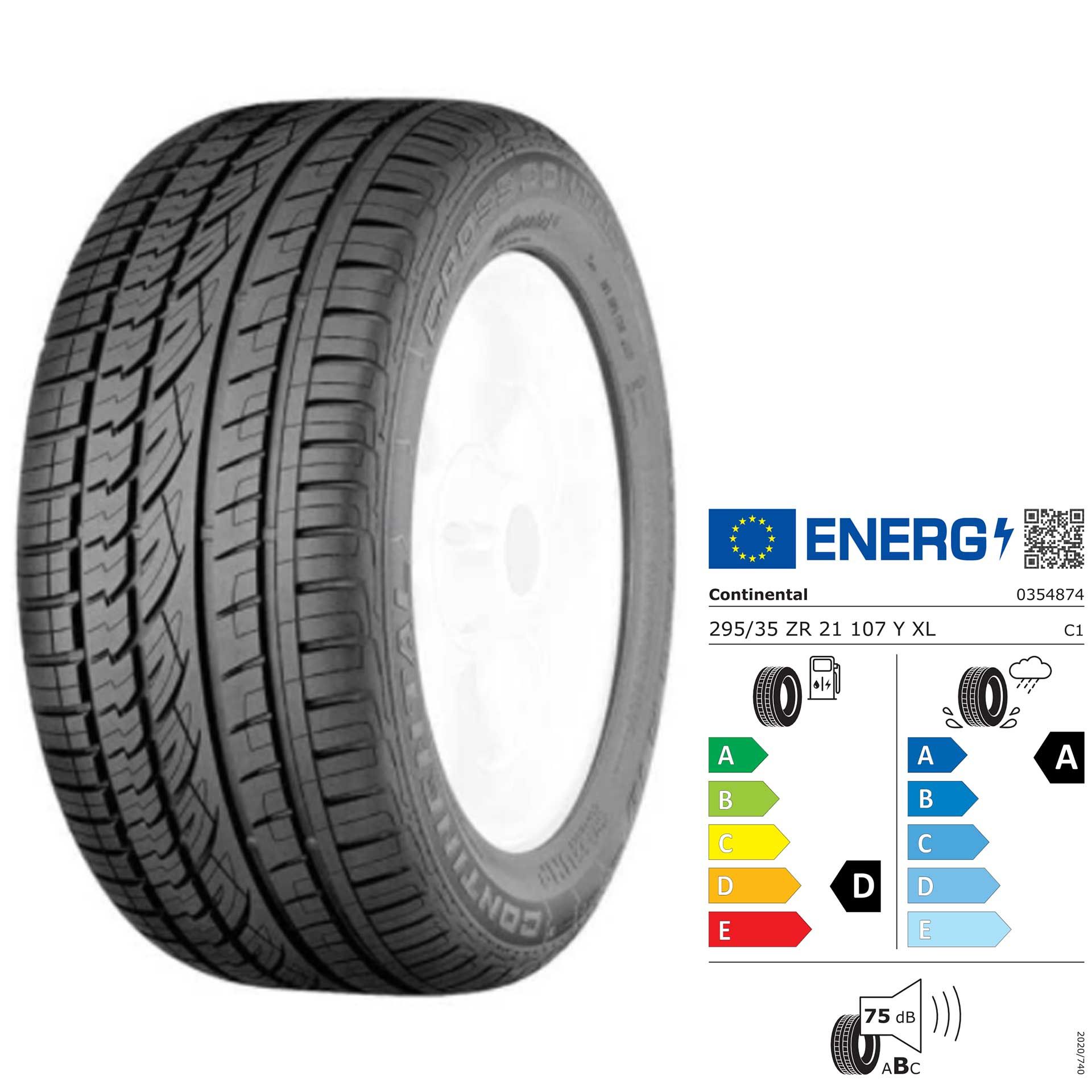 Q44002111062a continental conticrosscontact uhp 295 35 21 107 zr y xl rosier onlineshop