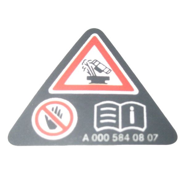 A0005840807 mercedes benz tank gefahrenhinweis aufkleber rosier onlineshop